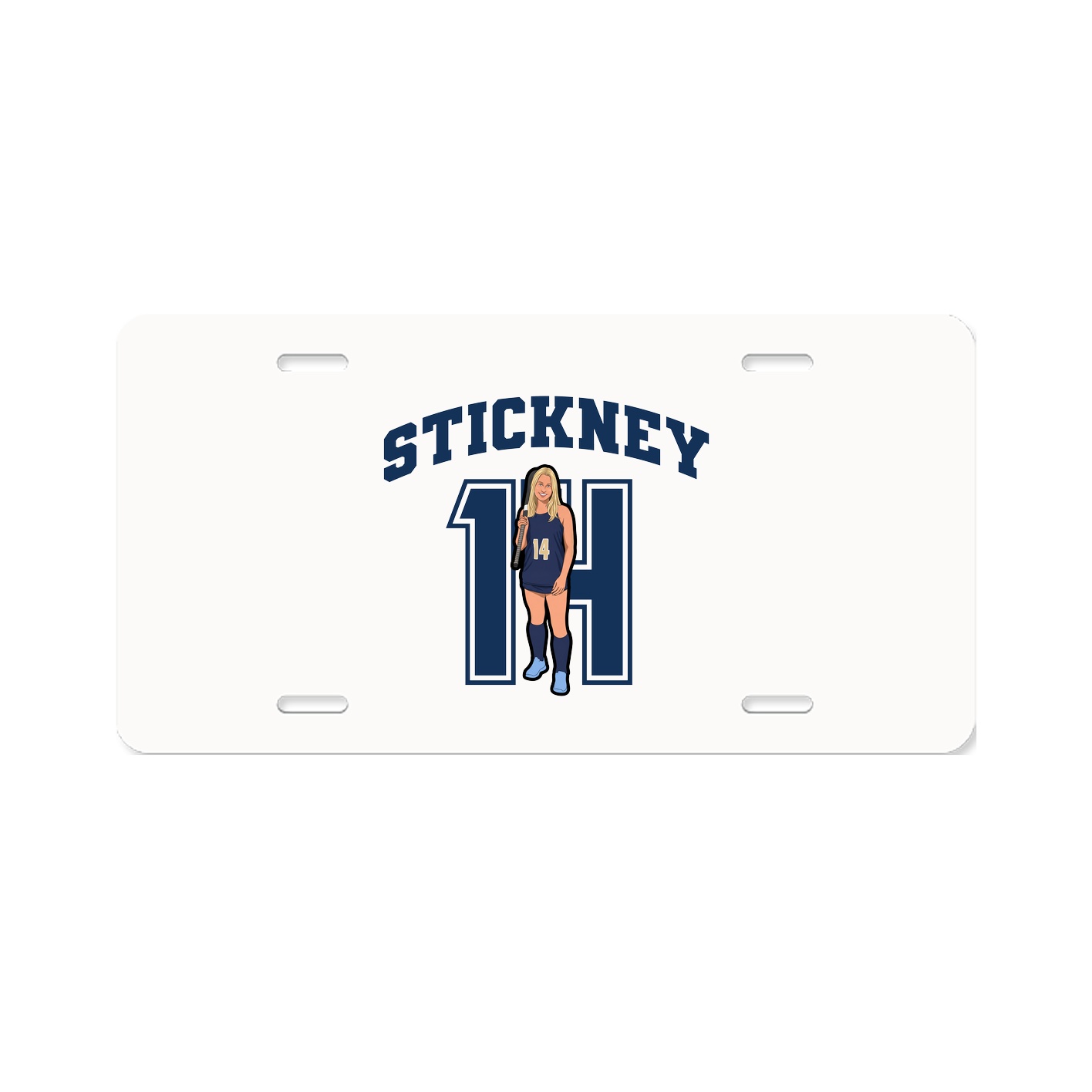 License Plate — Number in Classic