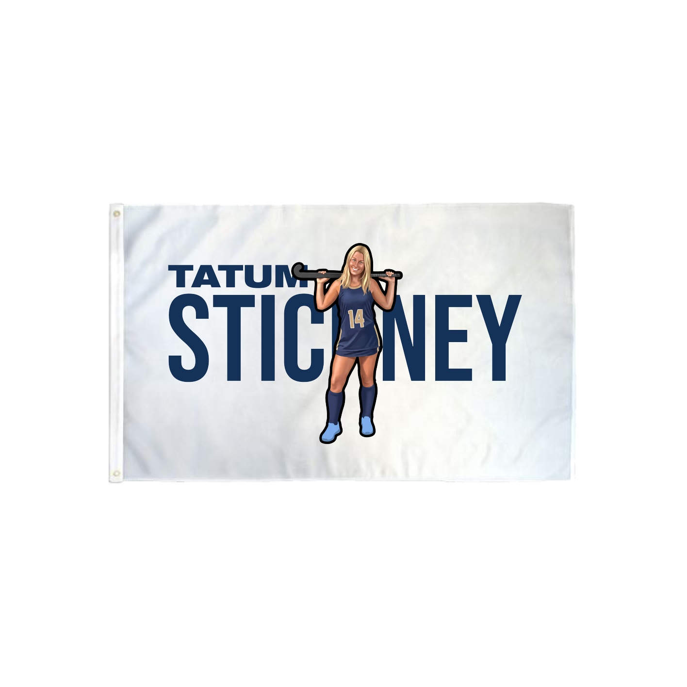 3x5 Flag — Player Name in Classic