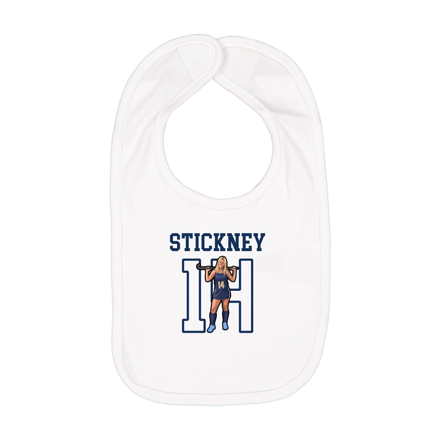 Infant Bib — Shirsey in White