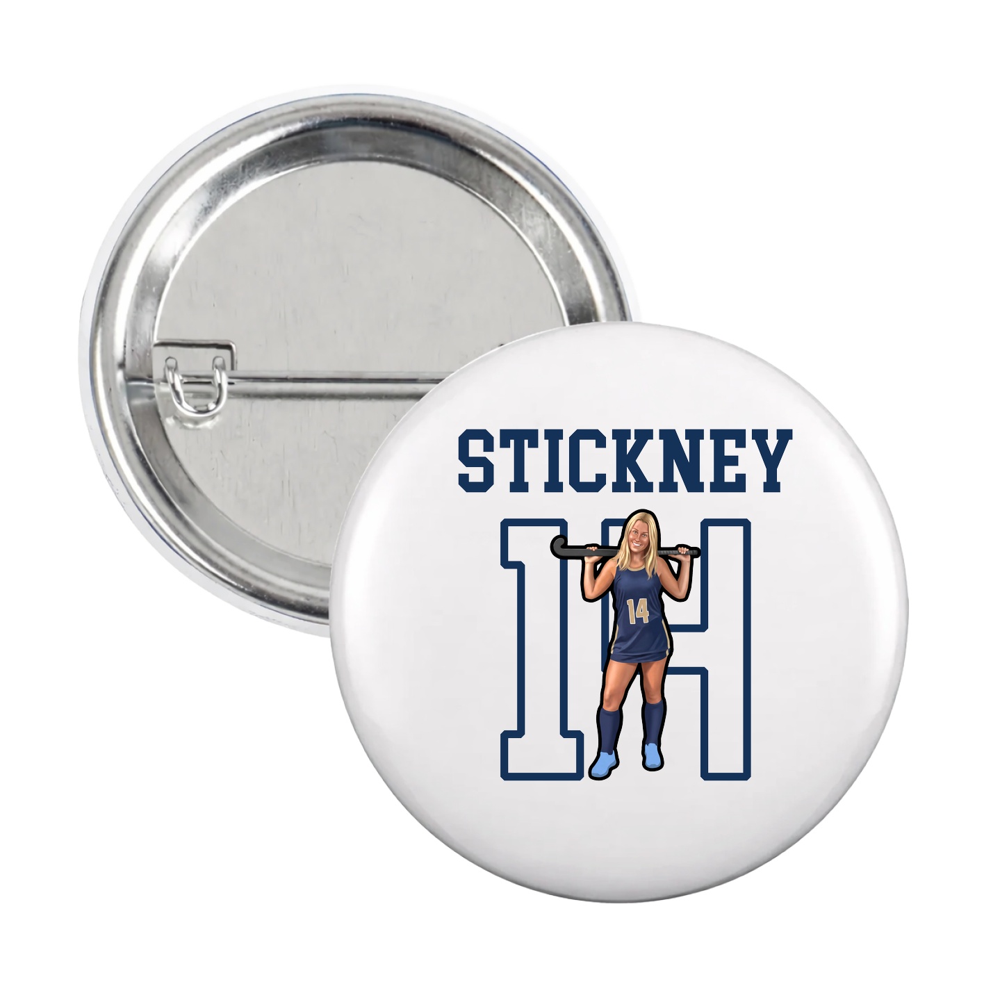 Game Day Button — Shirsey in White