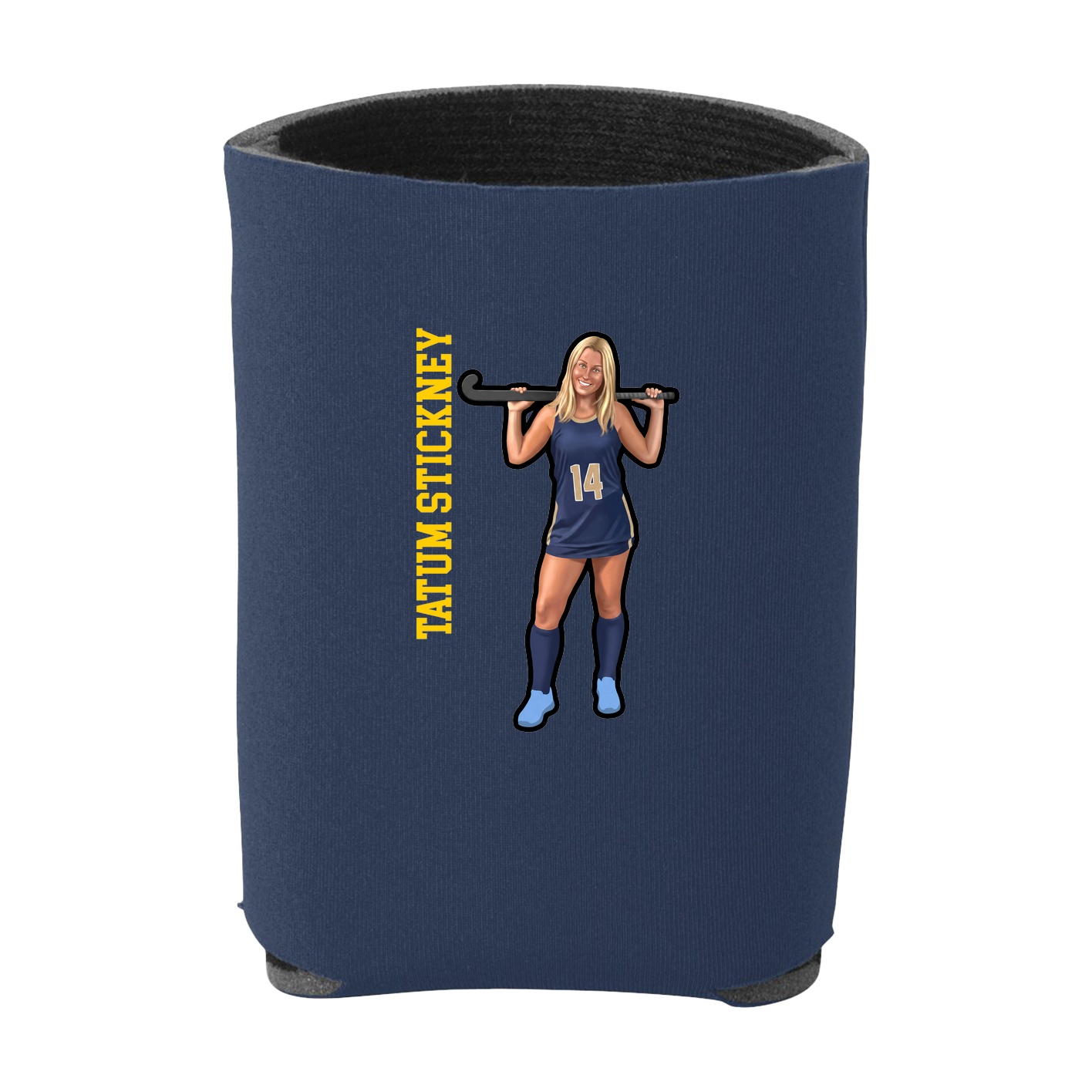 Can Holder — Name Vertical in Navy