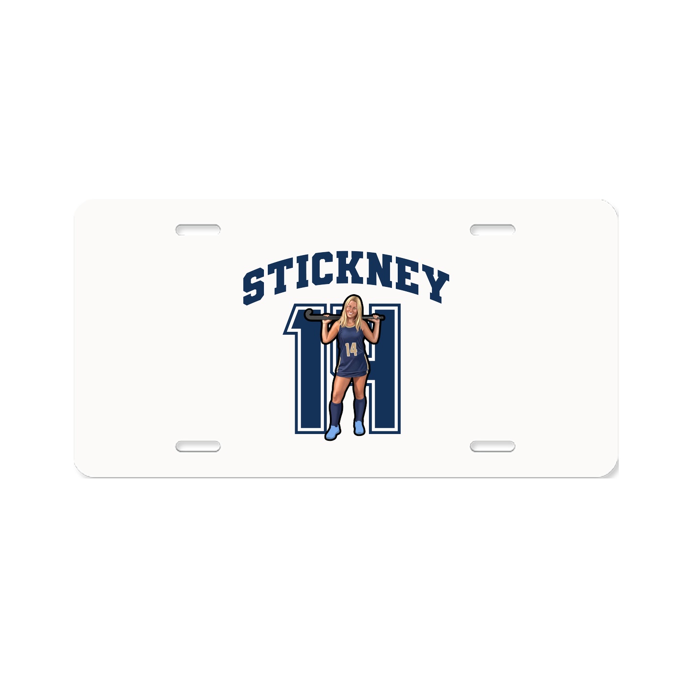 License Plate — Number in Classic