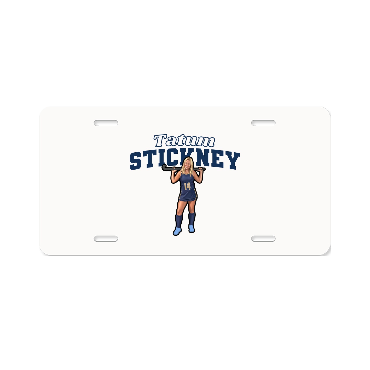 License Plate — Name Arch in Classic