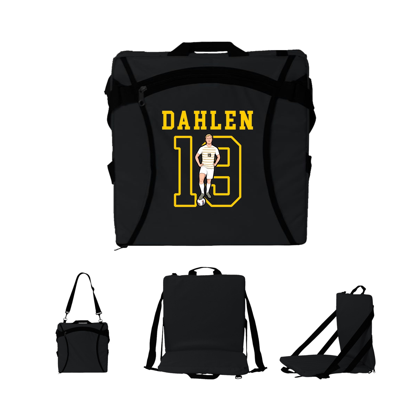 Folding Stadium Seat — Shirsey in Black