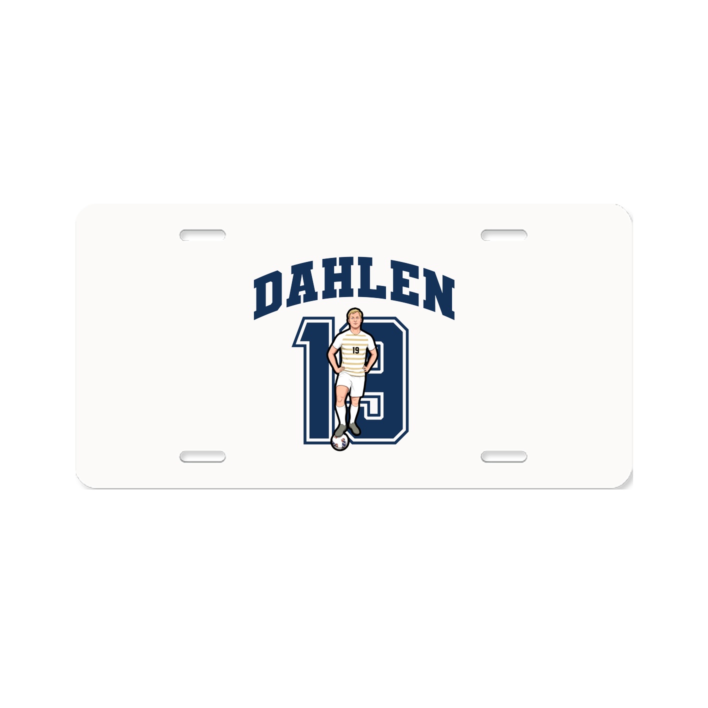 License Plate — Number in Classic