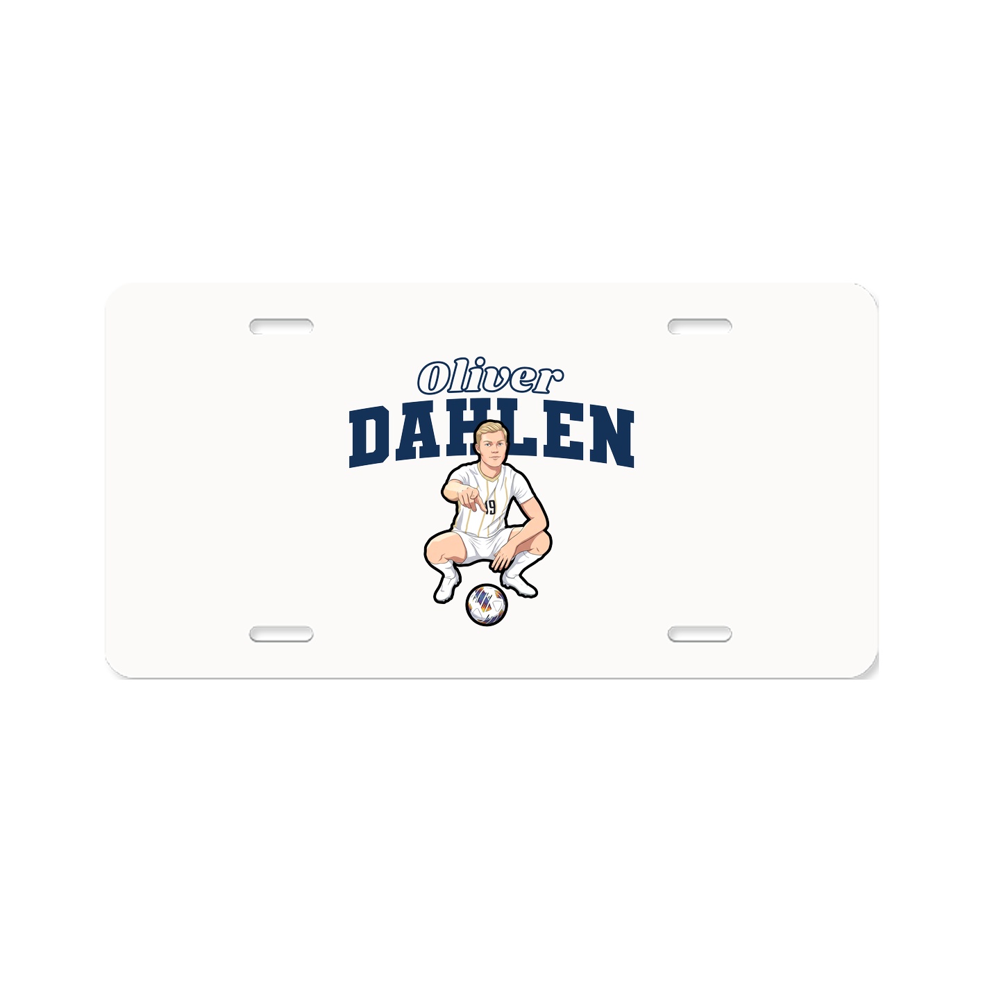 License Plate — Name Arch in Classic