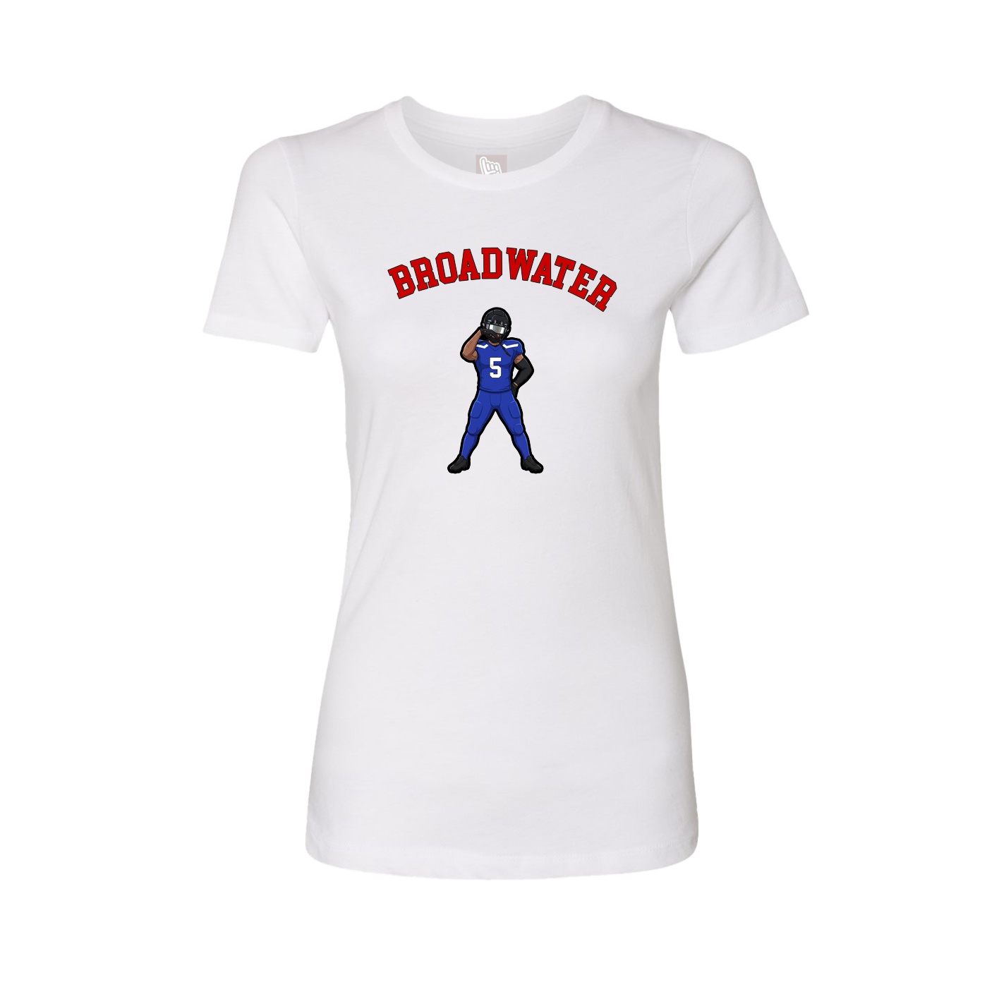 Fitted Women's Tee — Shirsey Arch in White
