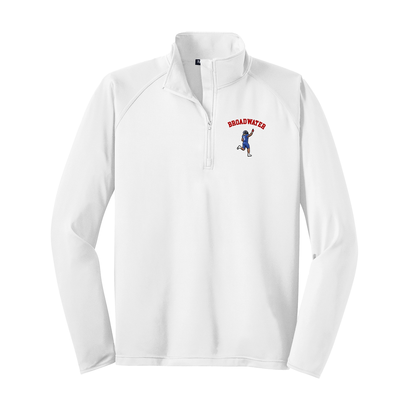 Q-Zip Pullover — Shirsey Arch in White