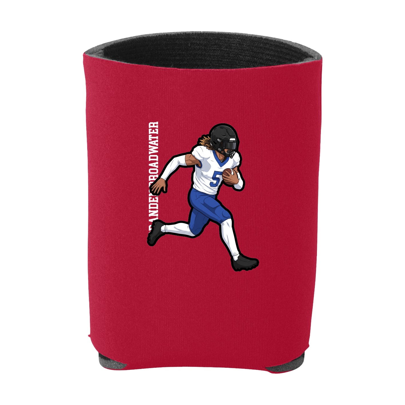 Can Holder — Name Vertical in Red