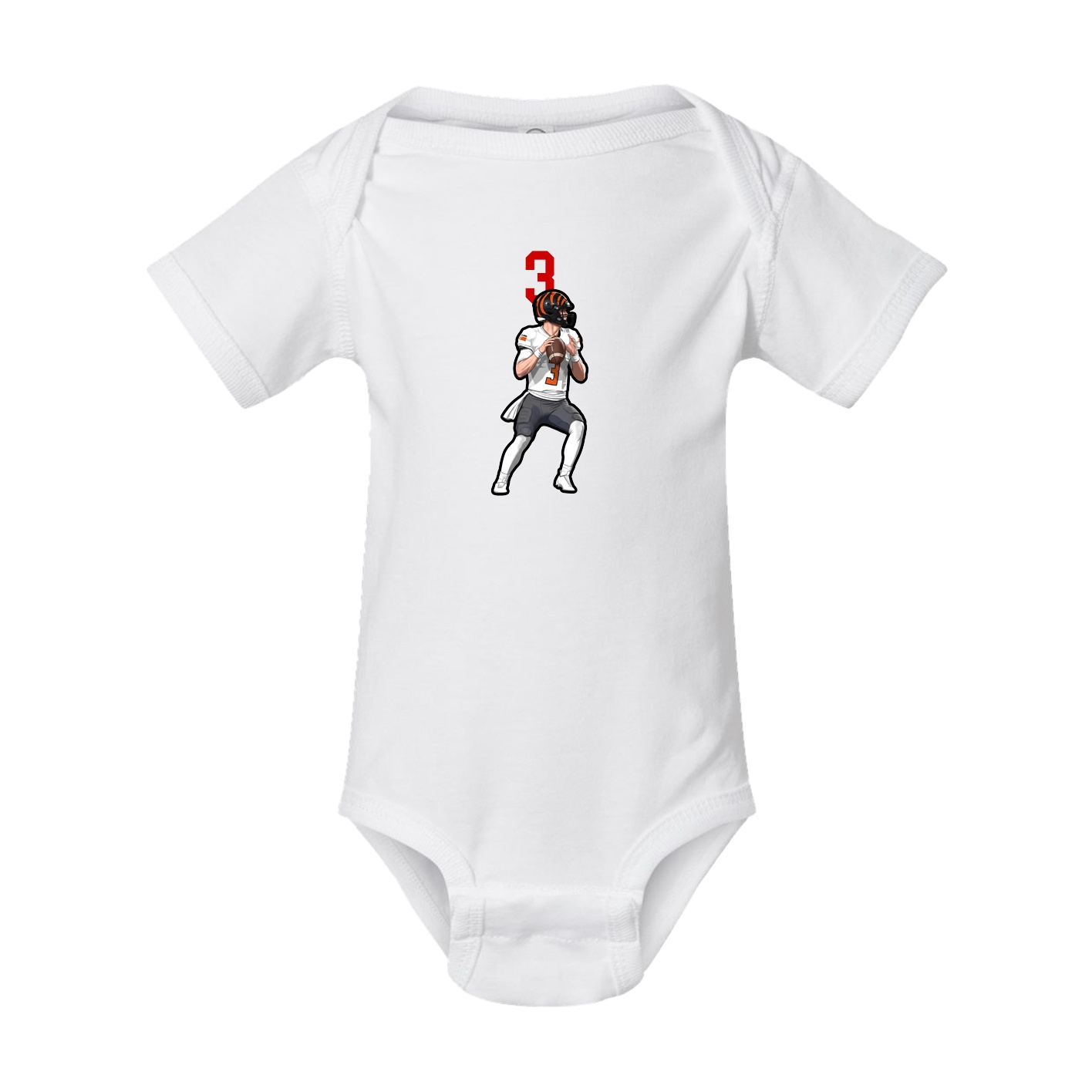 Baby Onesie — Number Top in White