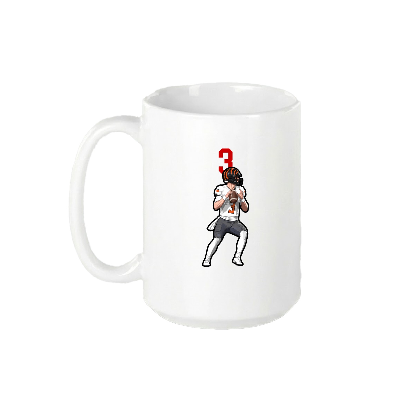 15oz Coffee Mug — Number Top in White