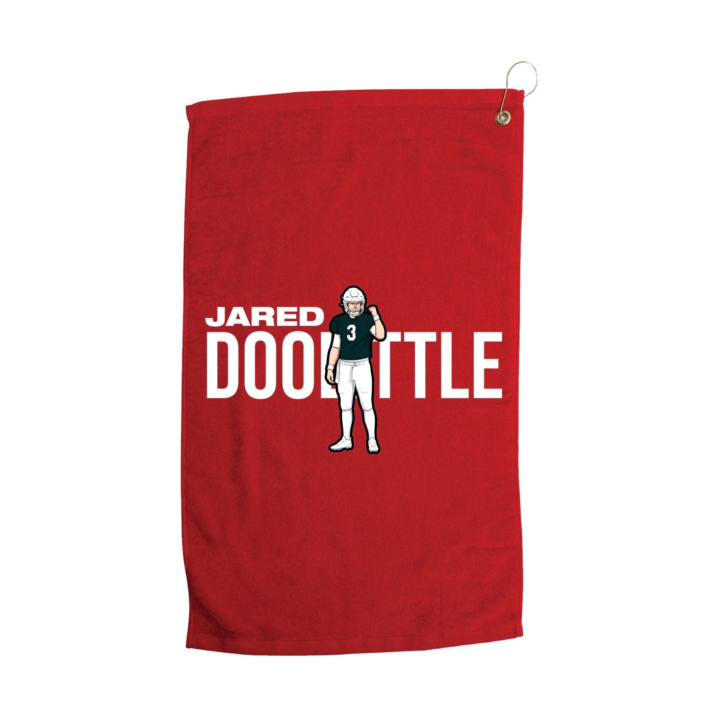 Golf Towel — Player Name in Red