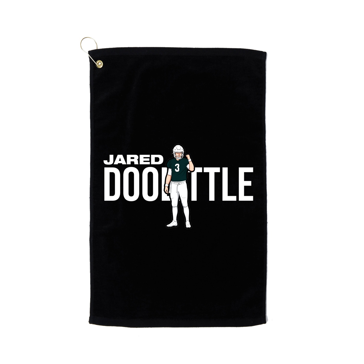 Golf Towel — Player Name in Black