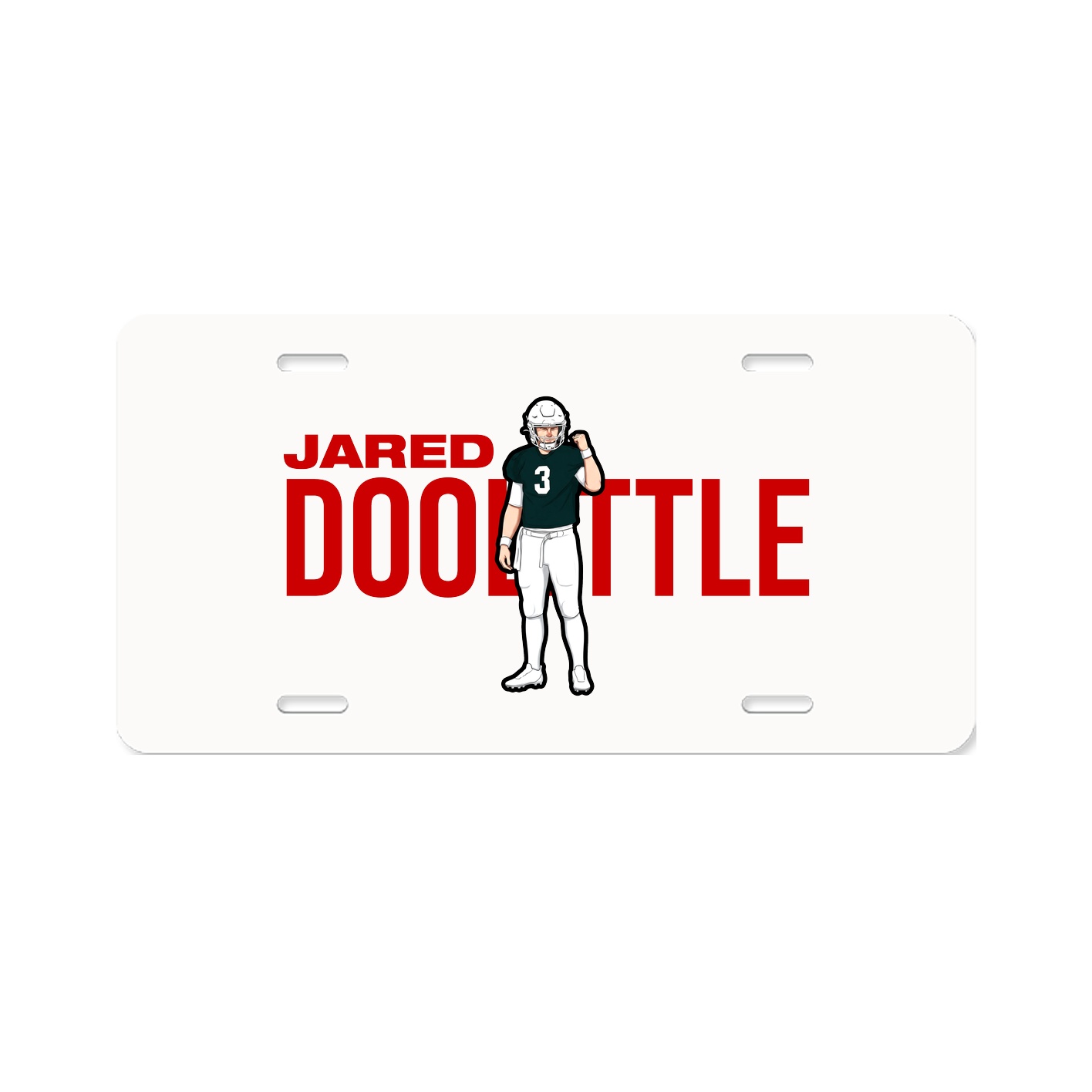 License Plate — Player Name in Classic