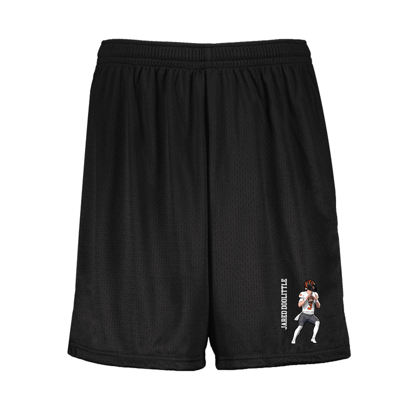 Shorts — Name Vertical in Black