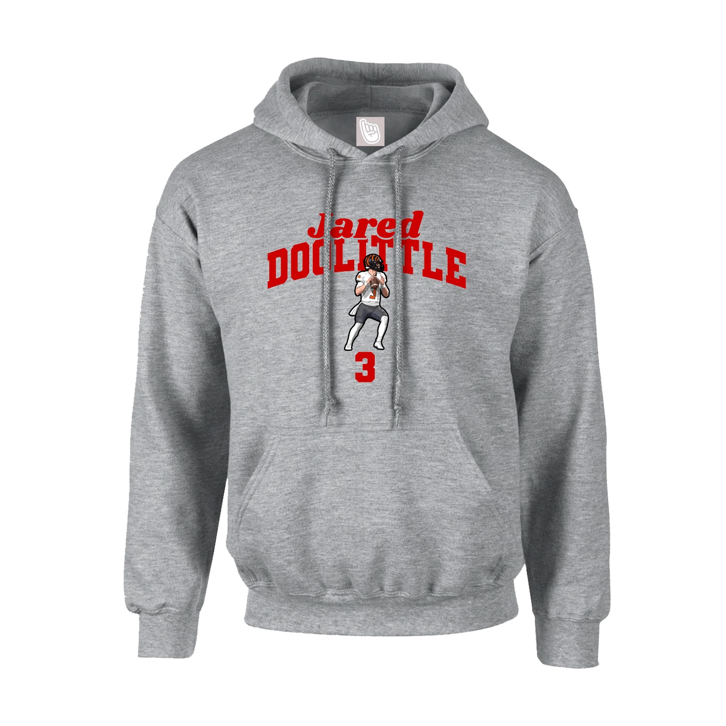 Hoodie — Signature Arch in Grey
