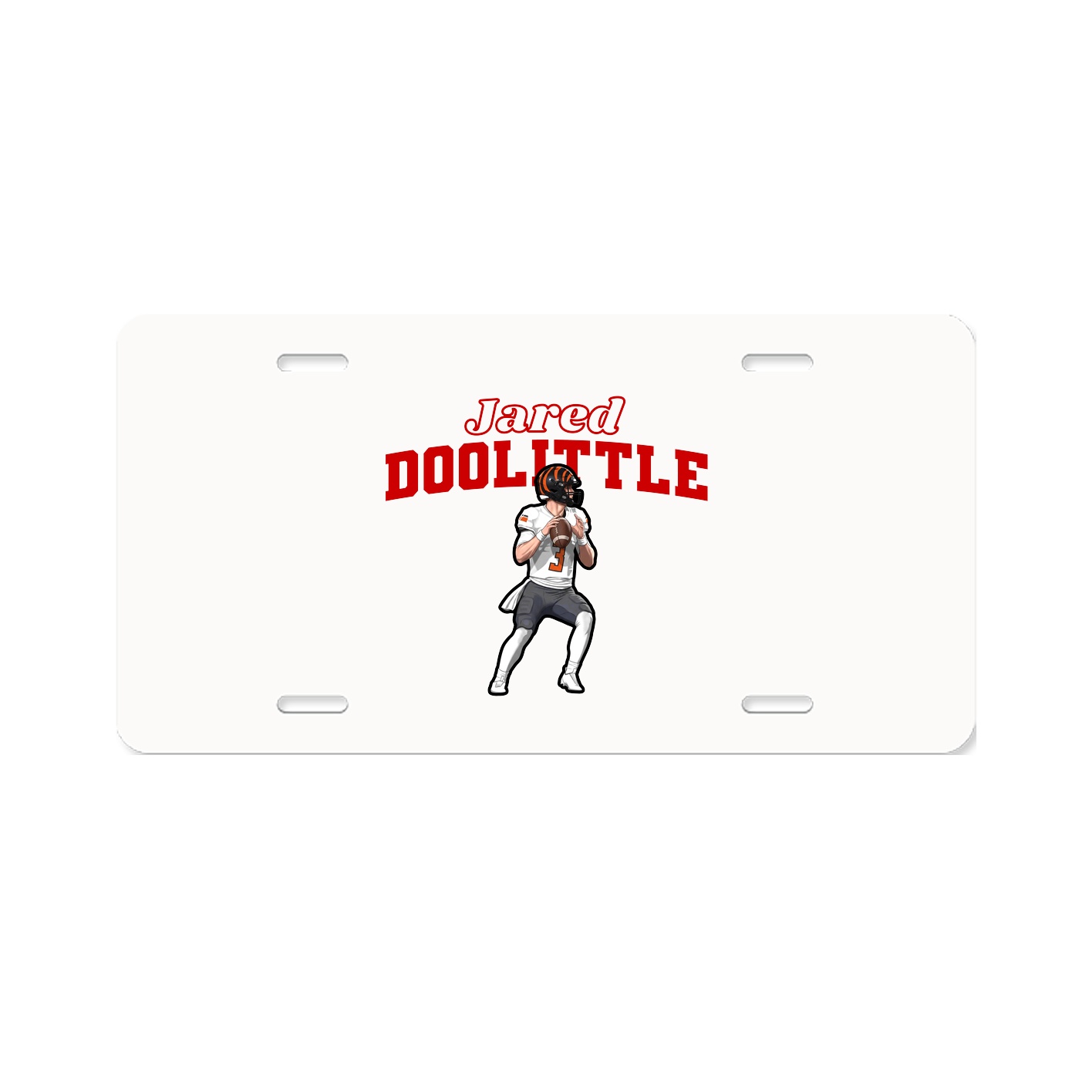 License Plate — Name Arch in Classic
