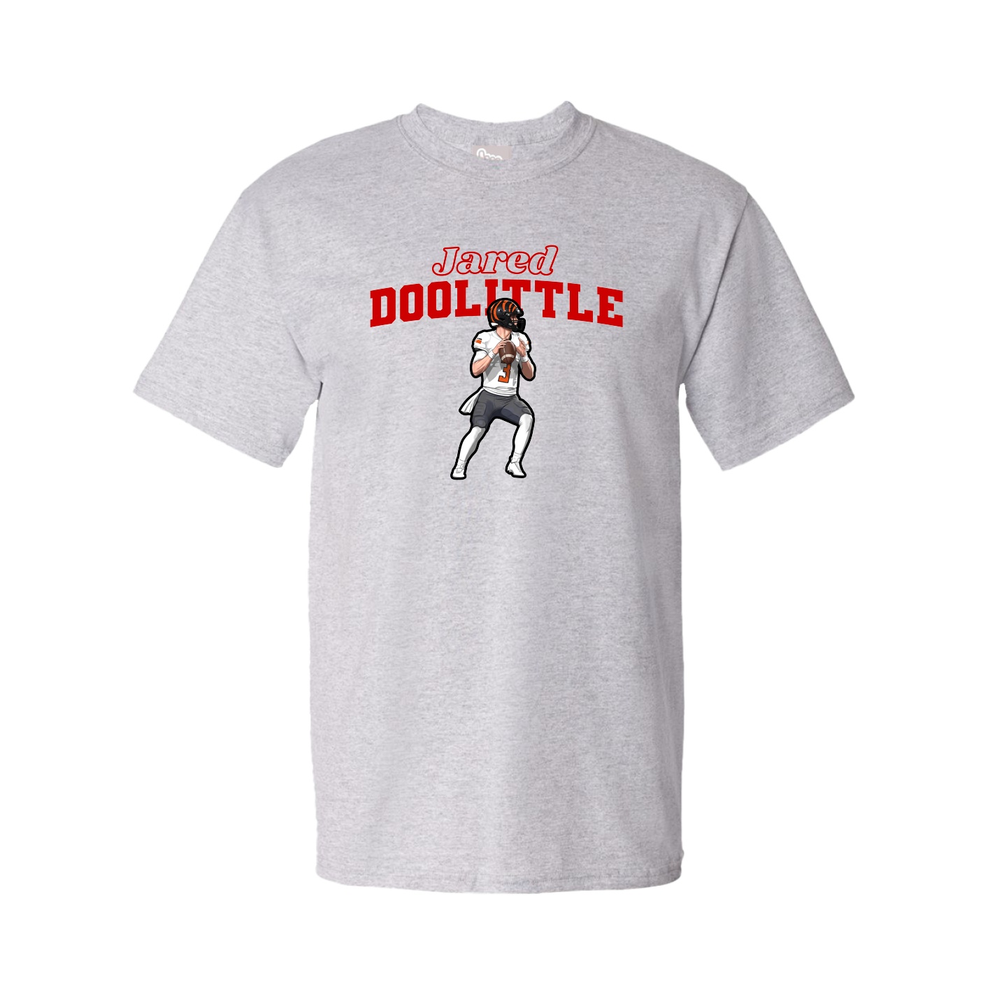 Tee — Name Arch in Grey