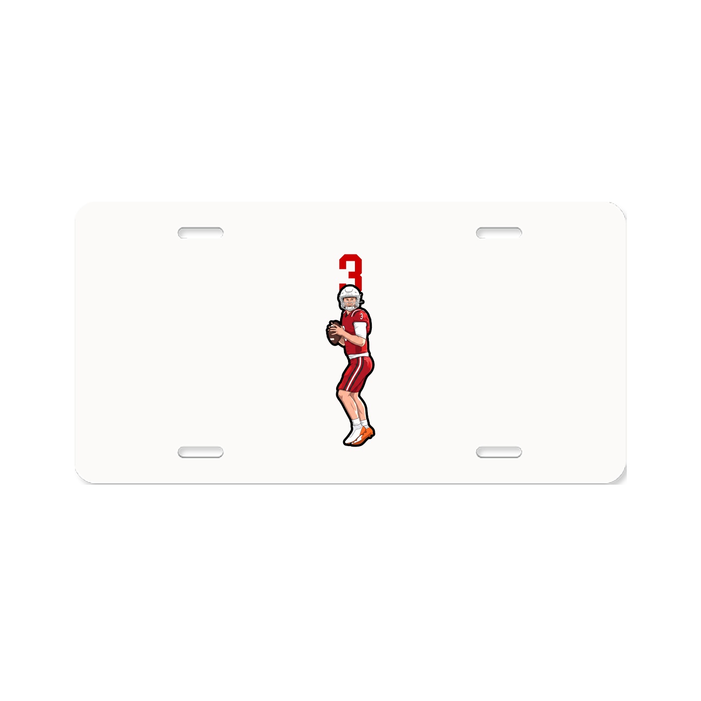 License Plate — Number Top in Classic