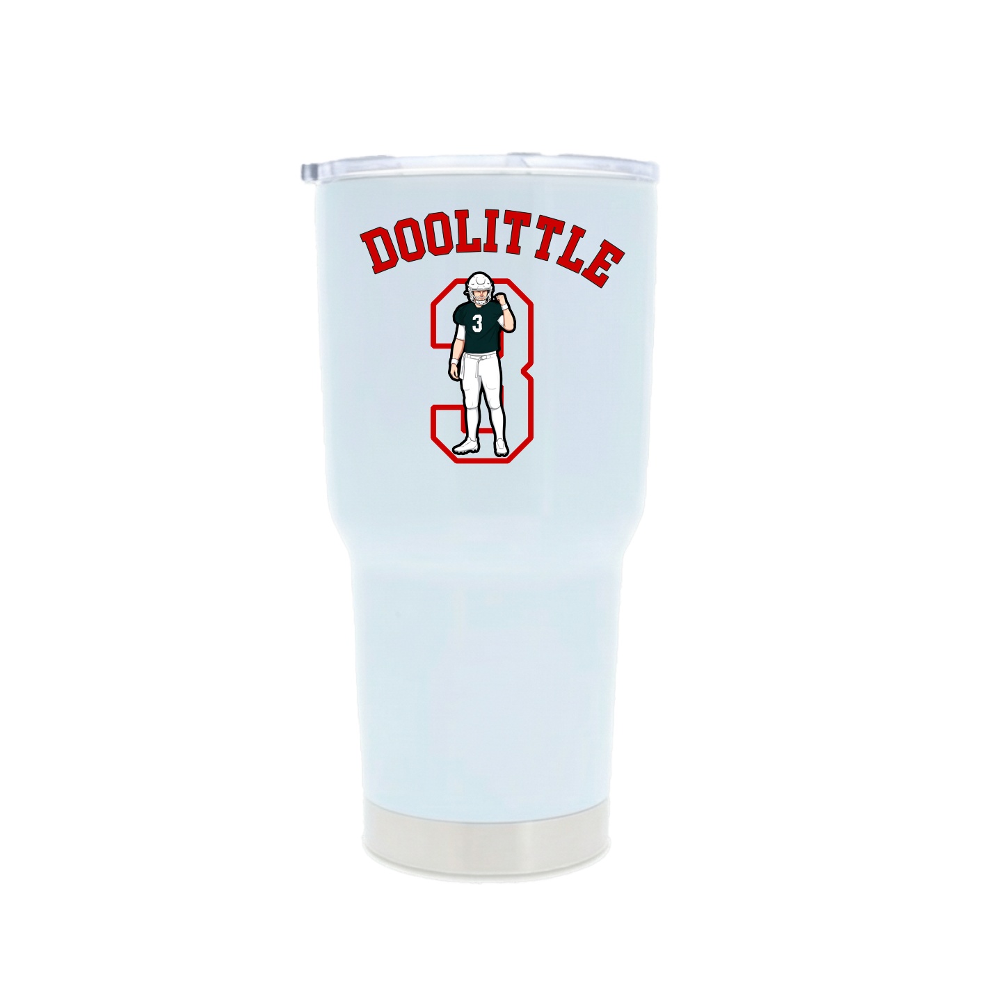30oz Stainless Steel Tumbler — Shirsey Arch in White