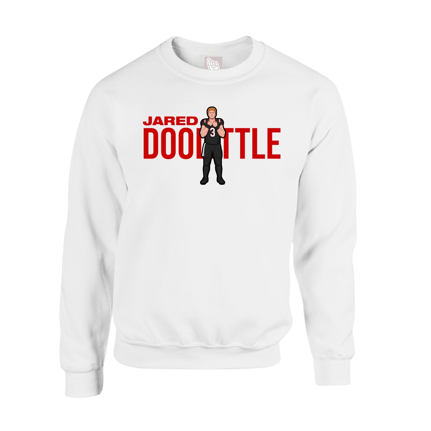 Fleece Crew — Player Name in White