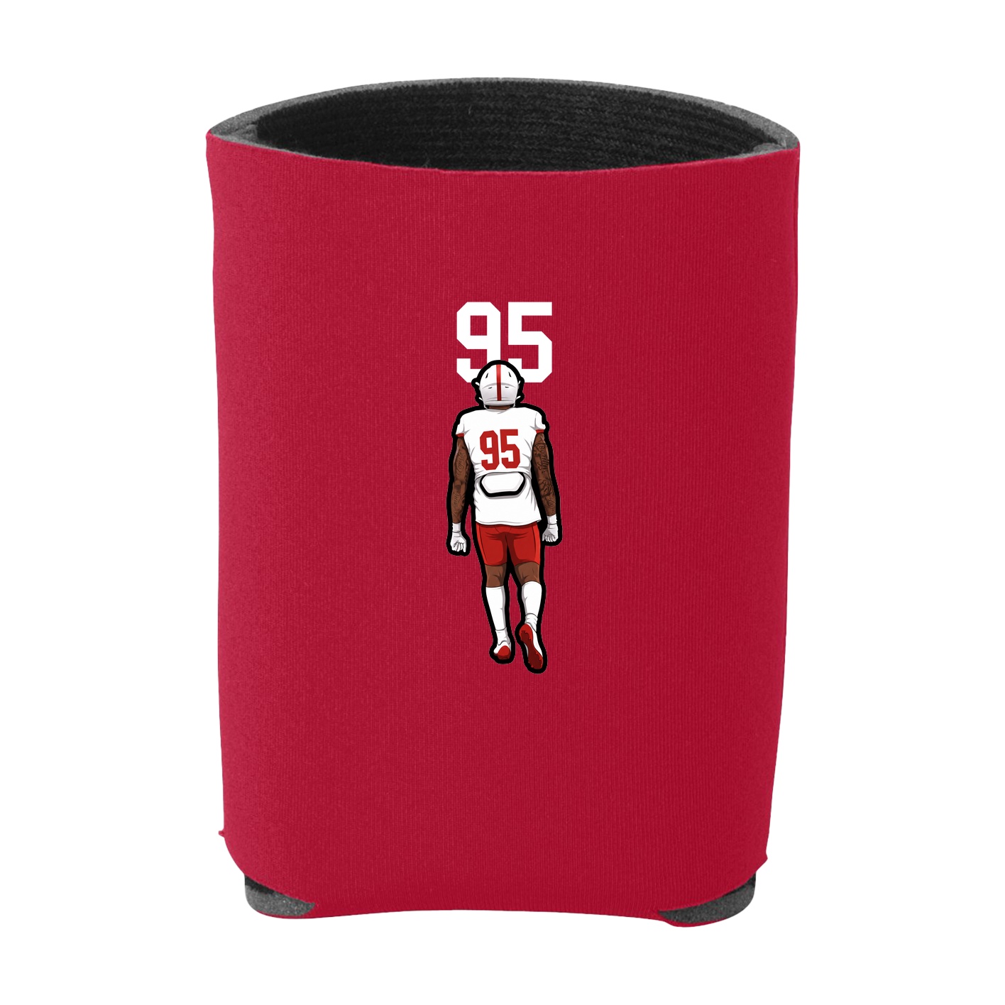 Can Holder — Number Top in Red