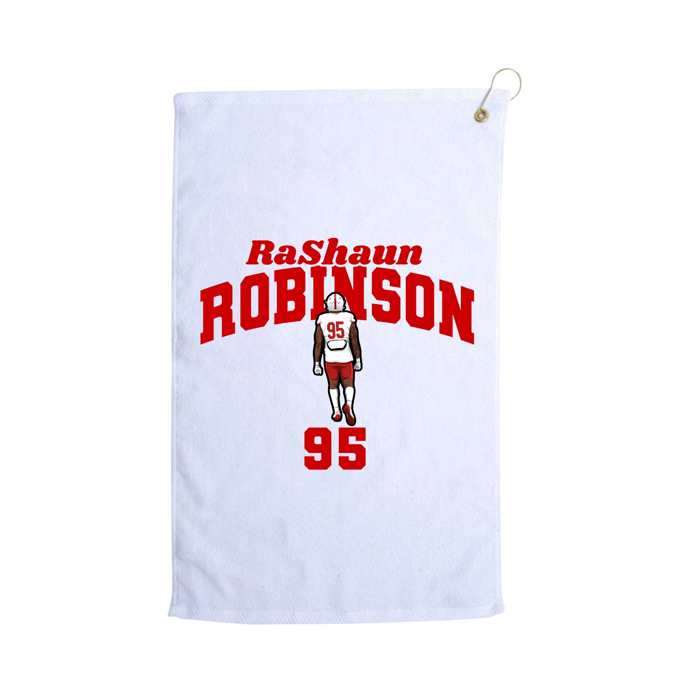 Golf Towel — Signature Arch in White