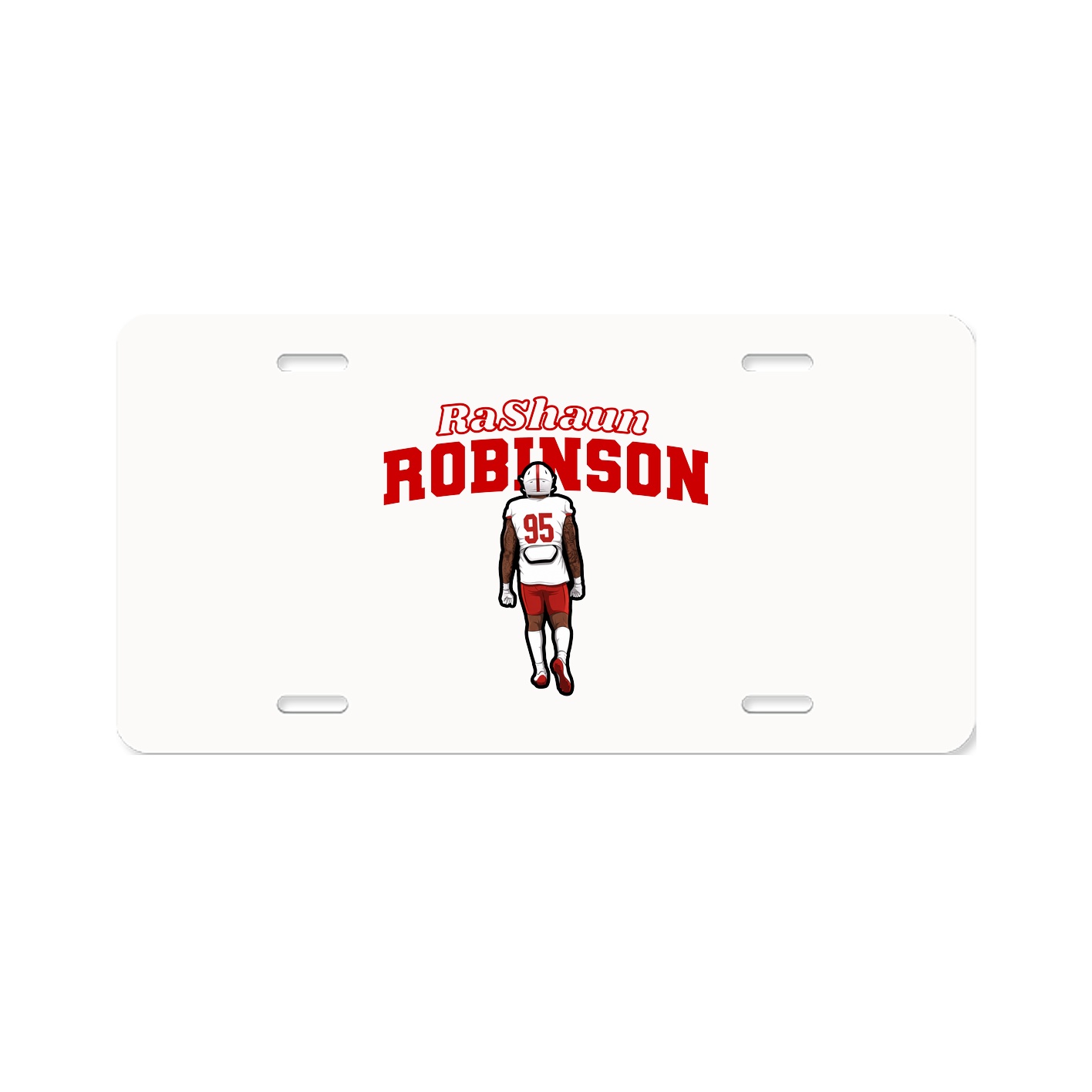 License Plate — Name Arch in Classic