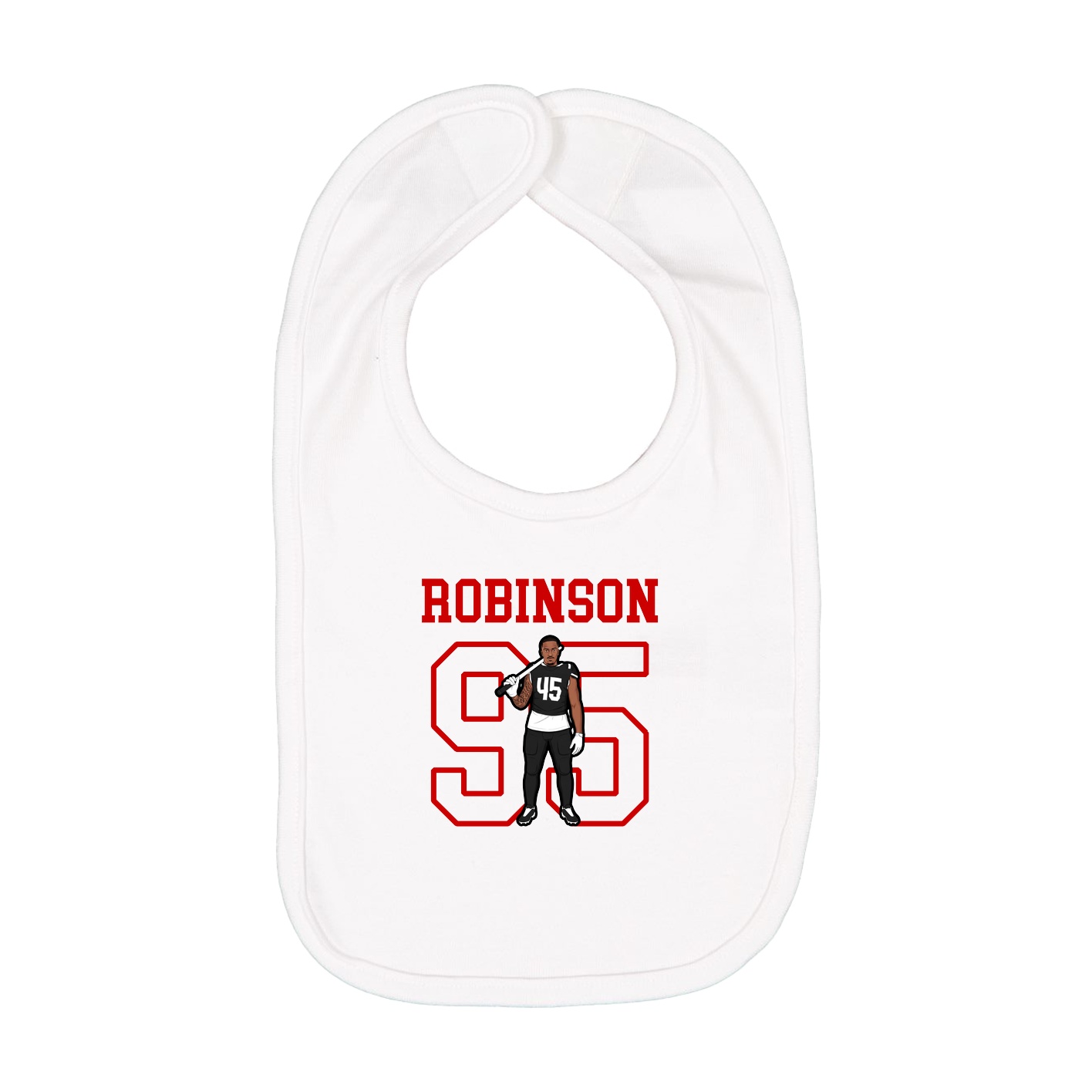 Infant Bib — Shirsey in White