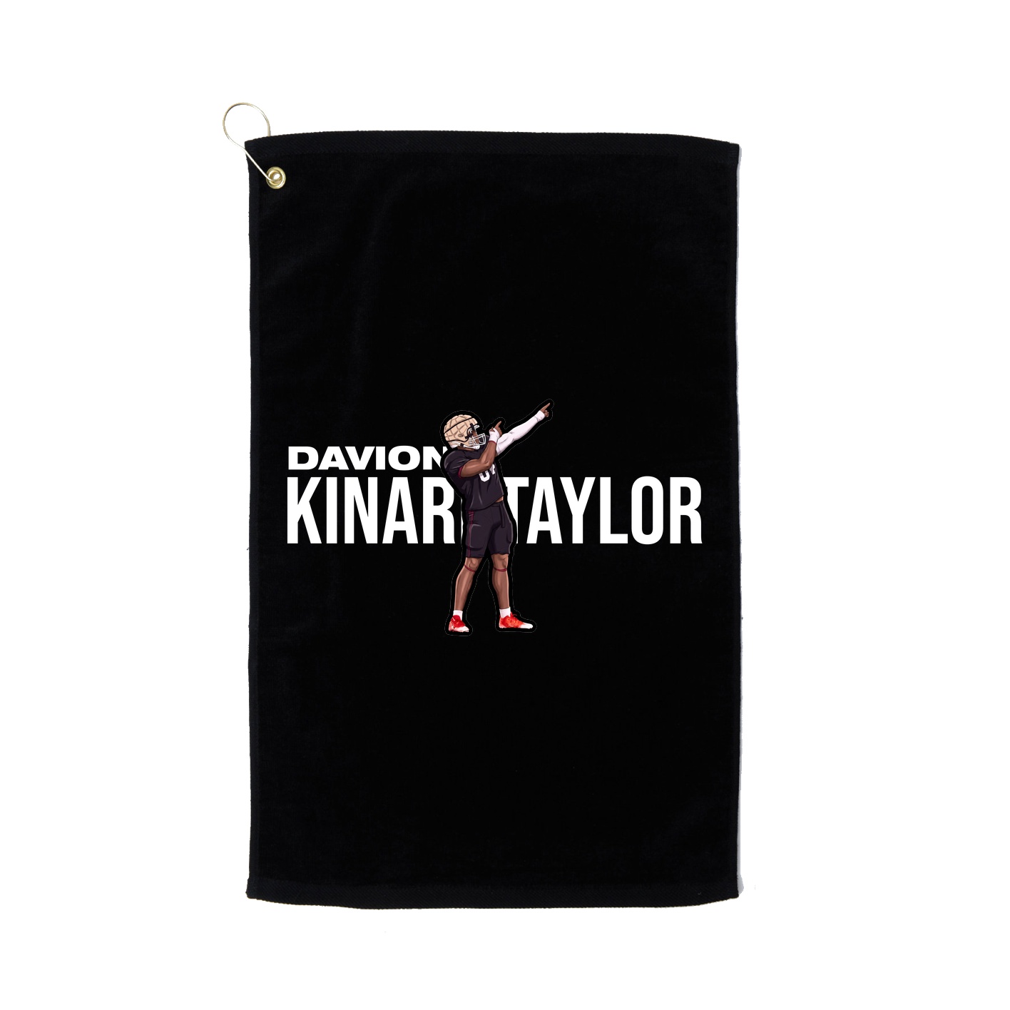 Golf Towel — Player Name in Black