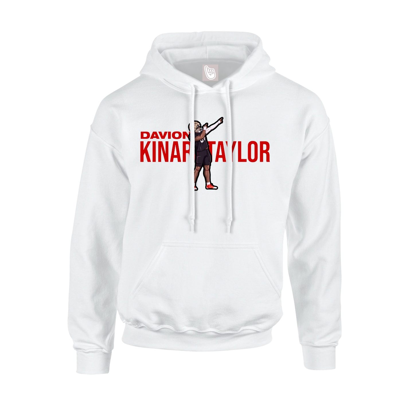 Youth Hoodie — Player Name in White