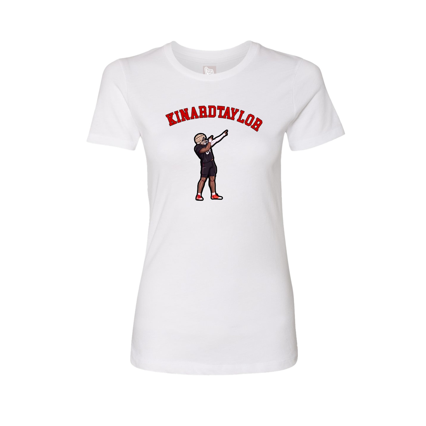 Fitted Women's Tee — Shirsey Arch in White