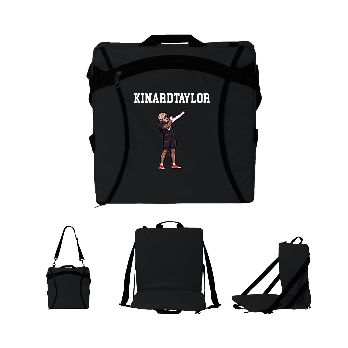 Folding Stadium Seat — Shirsey in Black