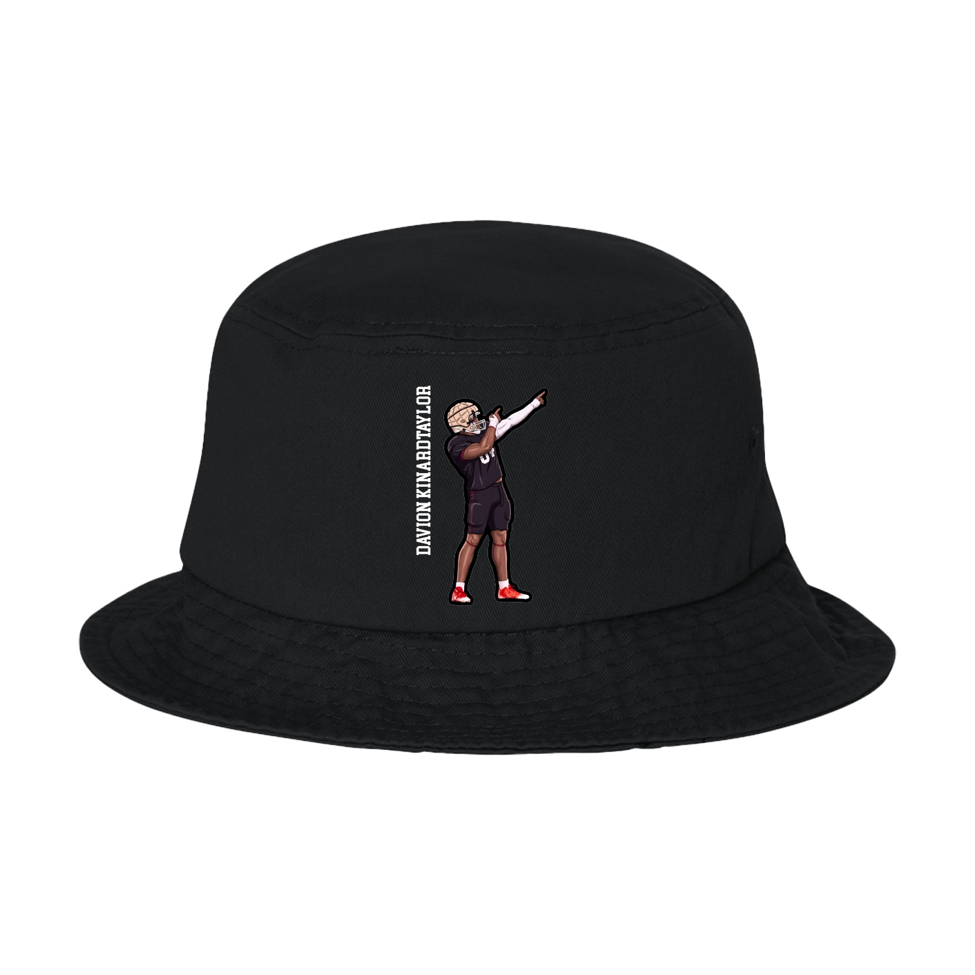 Bucket Cap — Name Vertical in Black