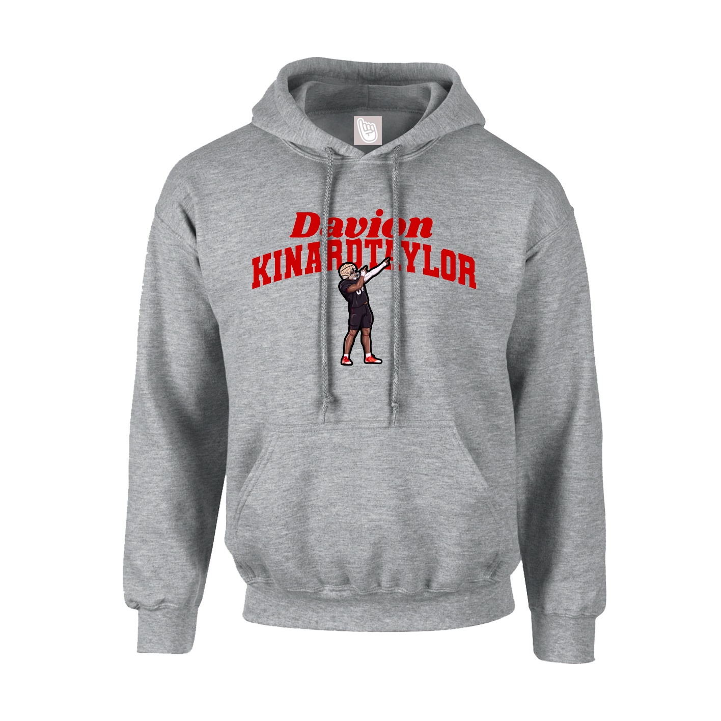 Youth Hoodie — Signature Arch in Grey