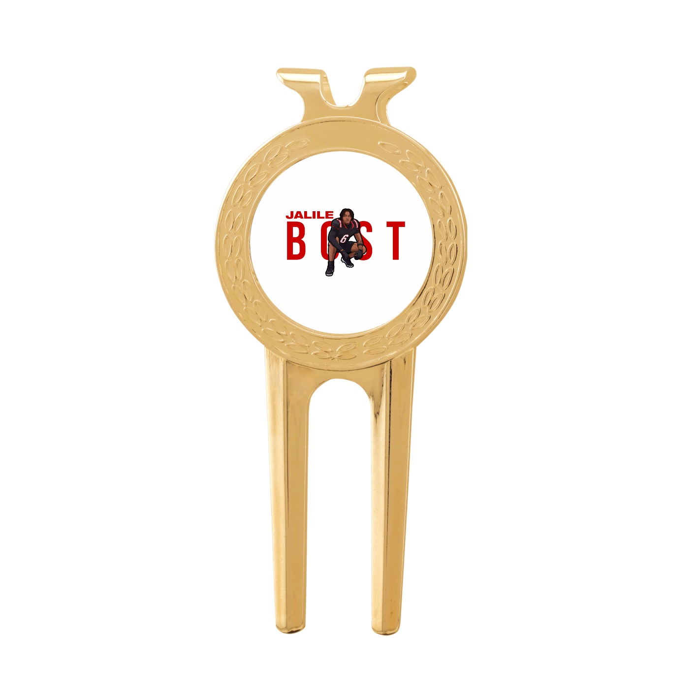Divot Tool with Ball Marker — Player Name in Classic