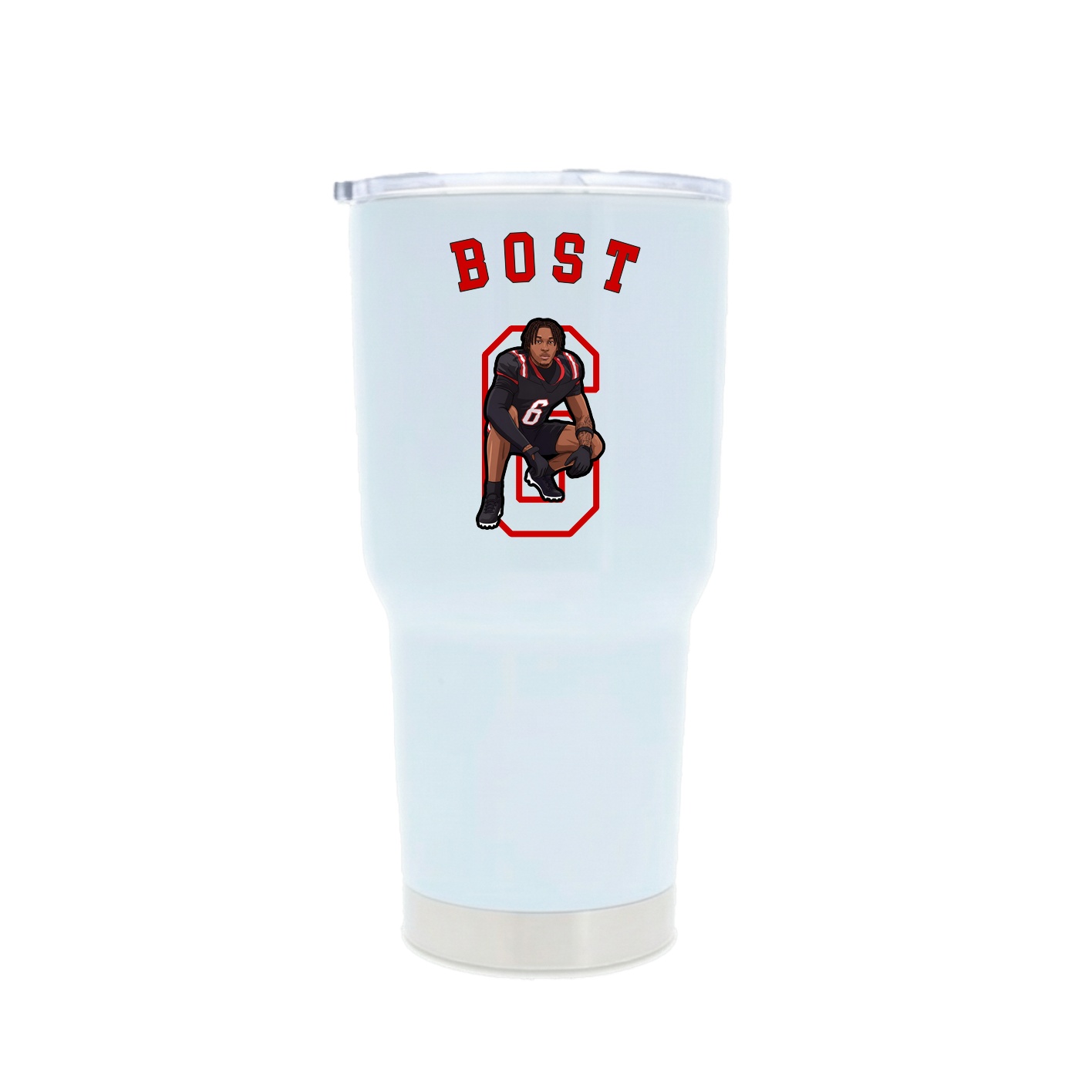 30oz Stainless Steel Tumbler — Shirsey Arch in White