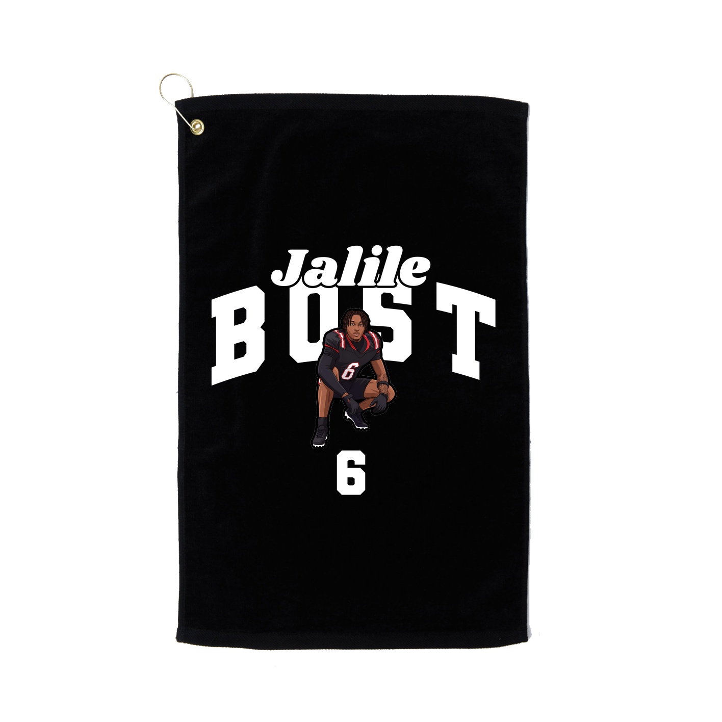 Golf Towel — Signature Arch in Black