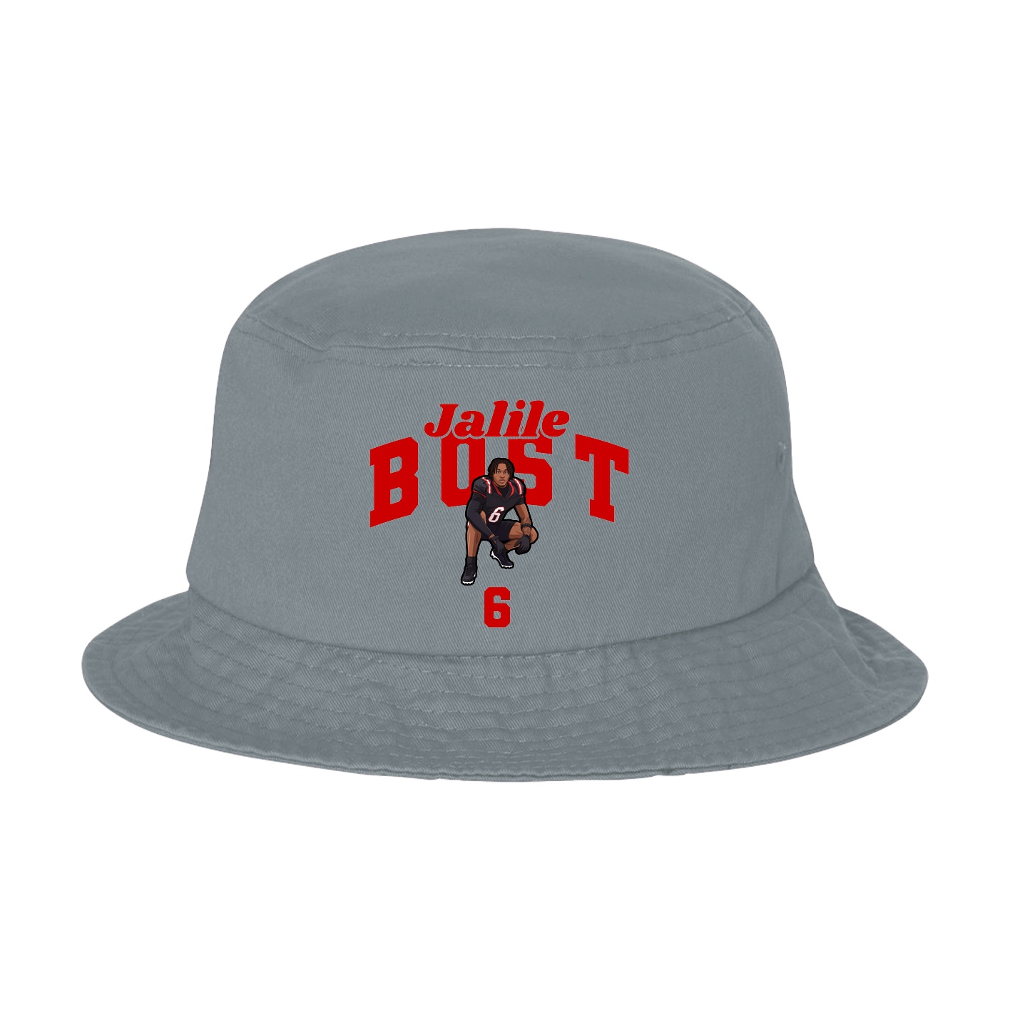 Bucket Cap — Signature Arch in Grey