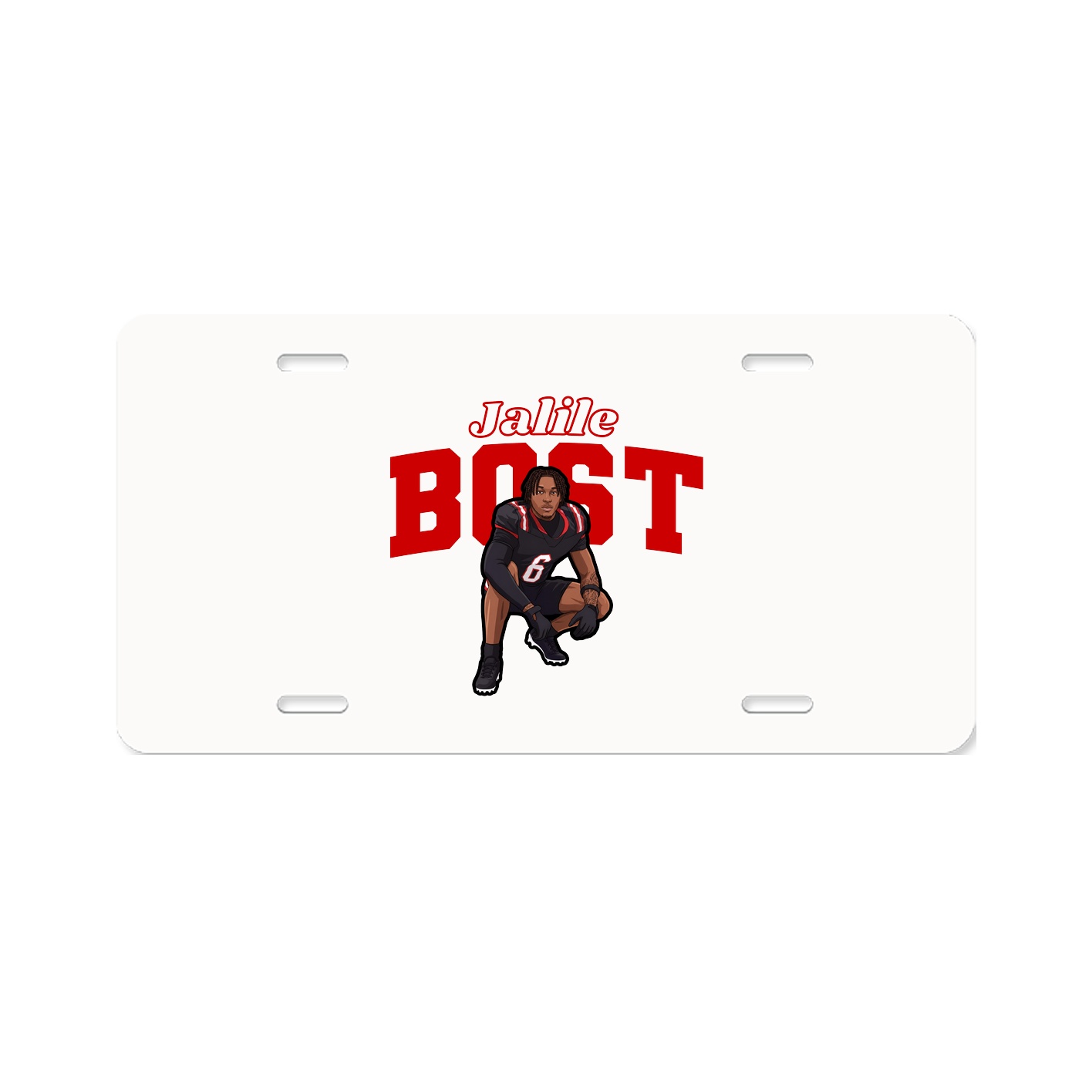 License Plate — Name Arch in Classic