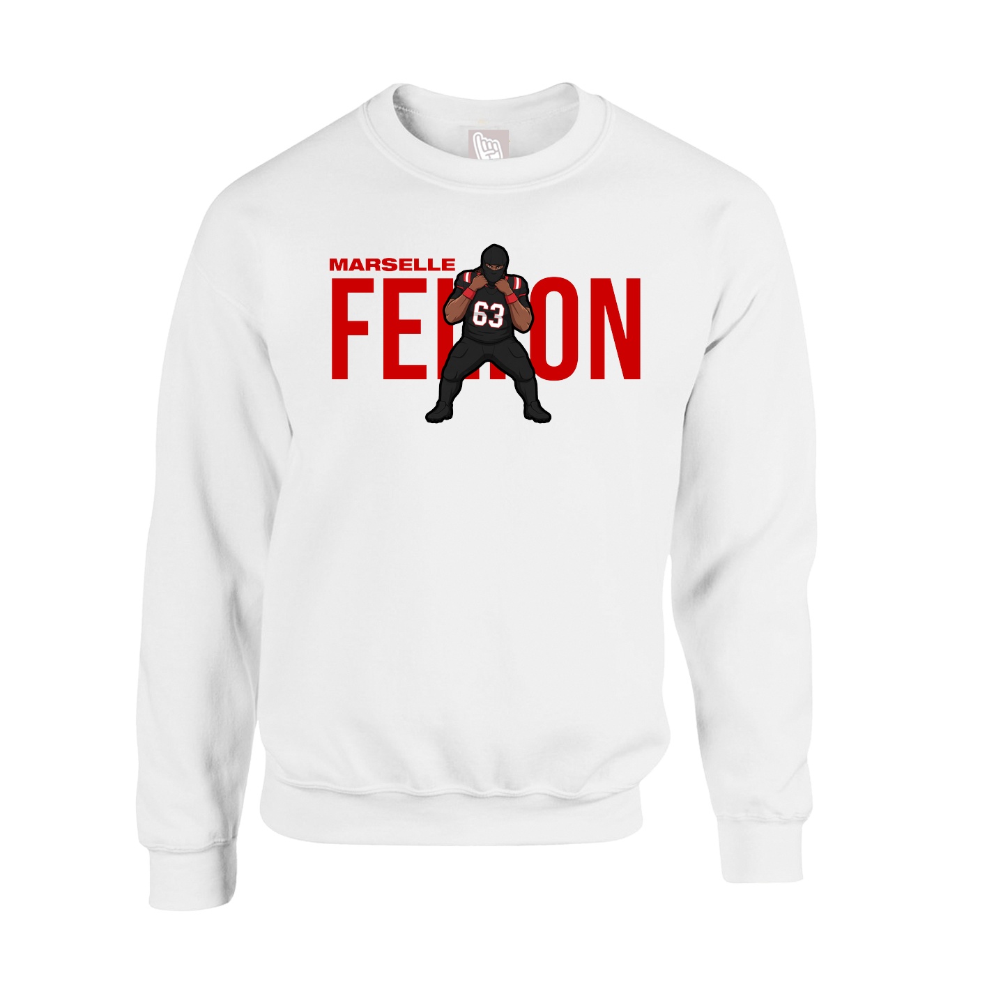 Fleece Crew — Player Name in White