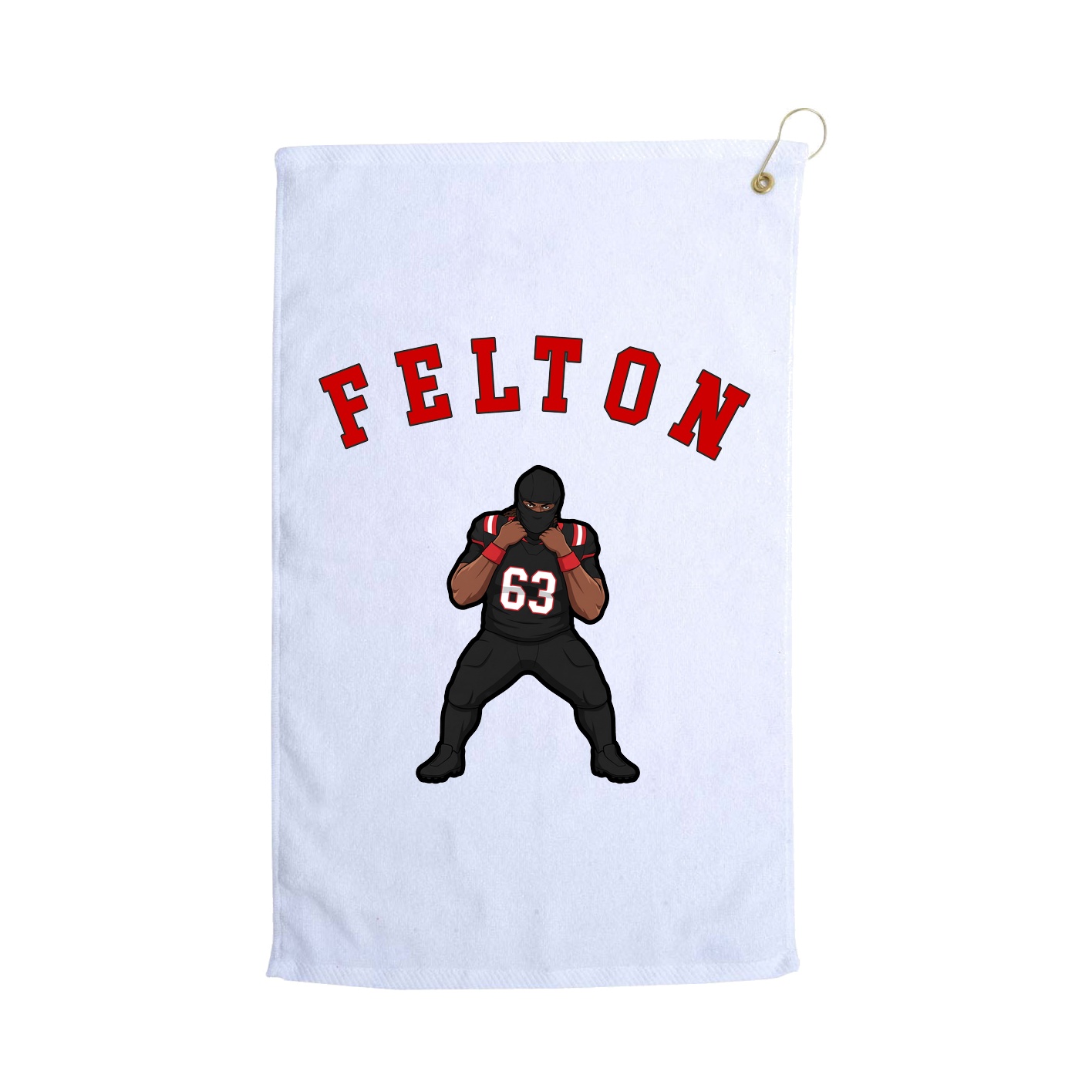 Golf Towel — Shirsey Arch in White