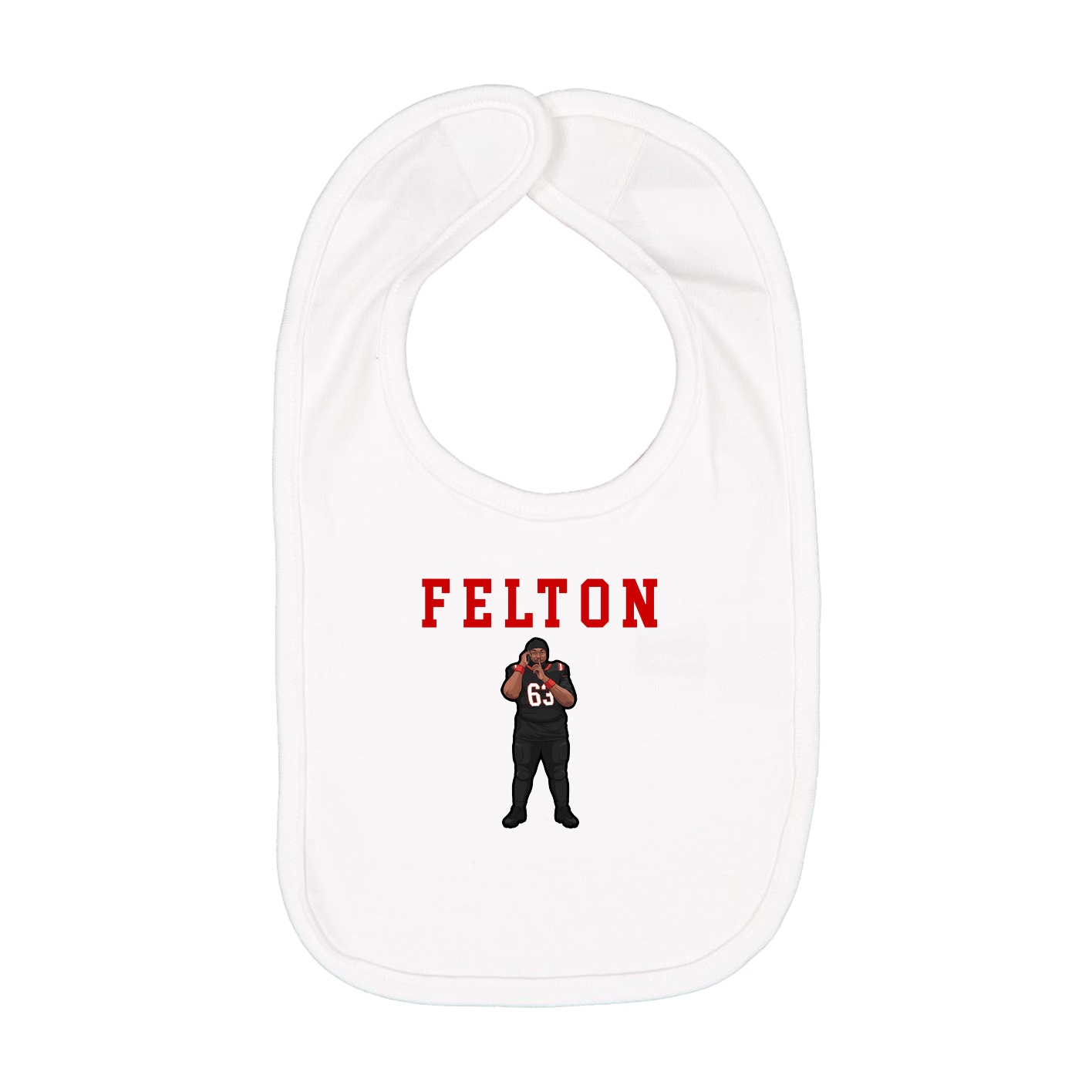 Infant Bib — Shirsey in White