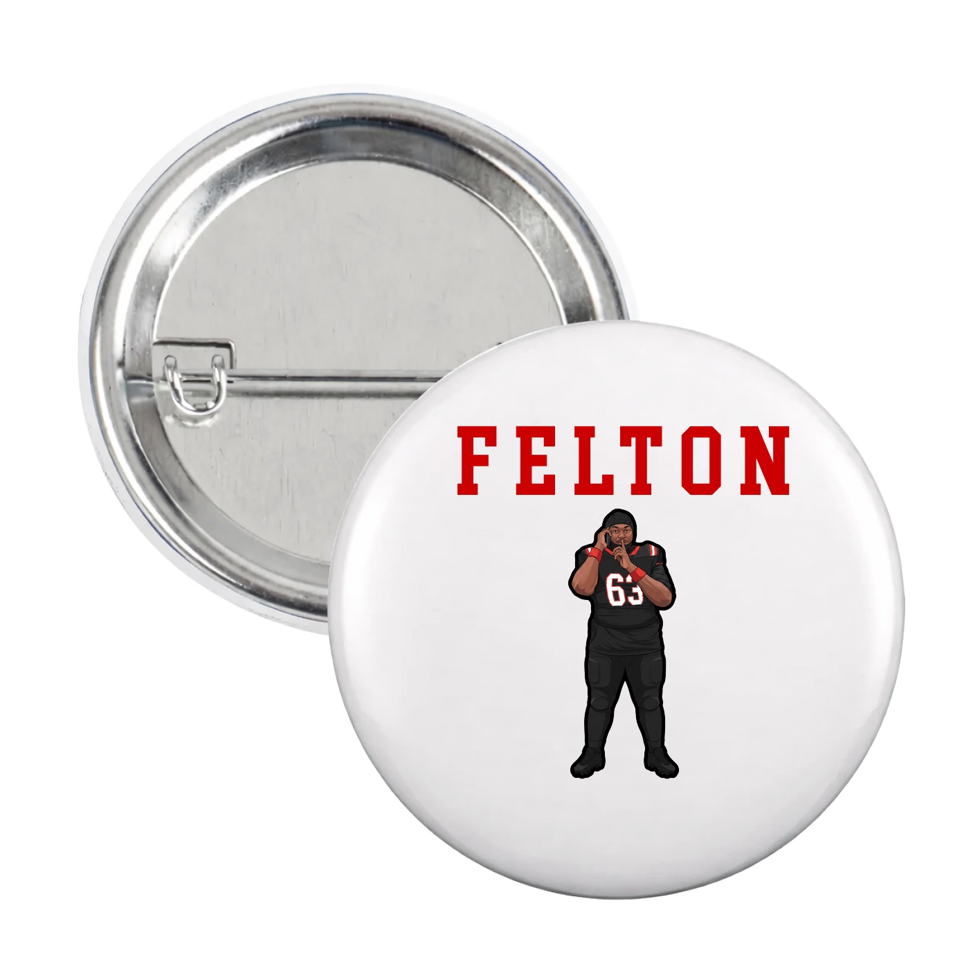 Game Day Button — Shirsey in White