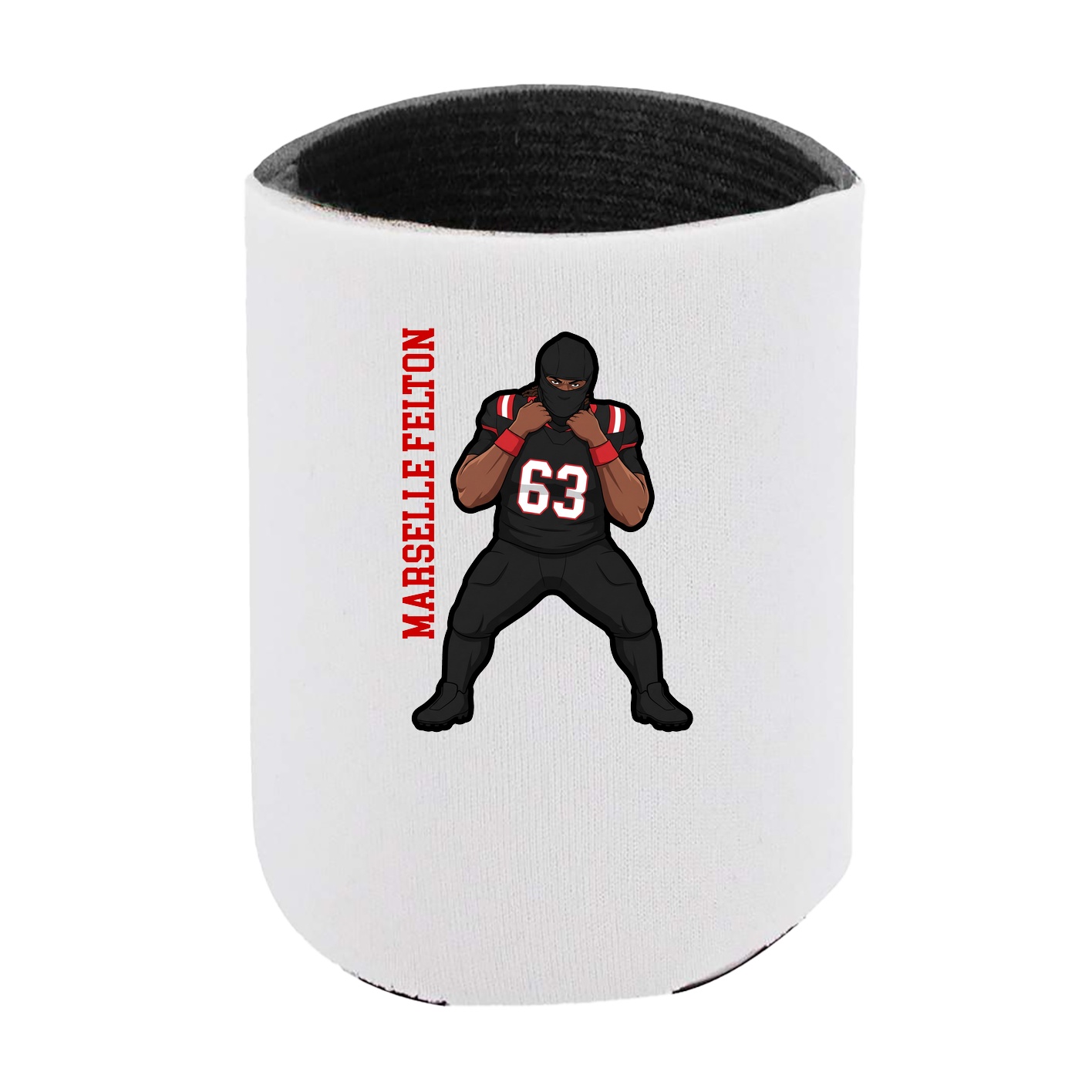Can Holder — Name Vertical in White