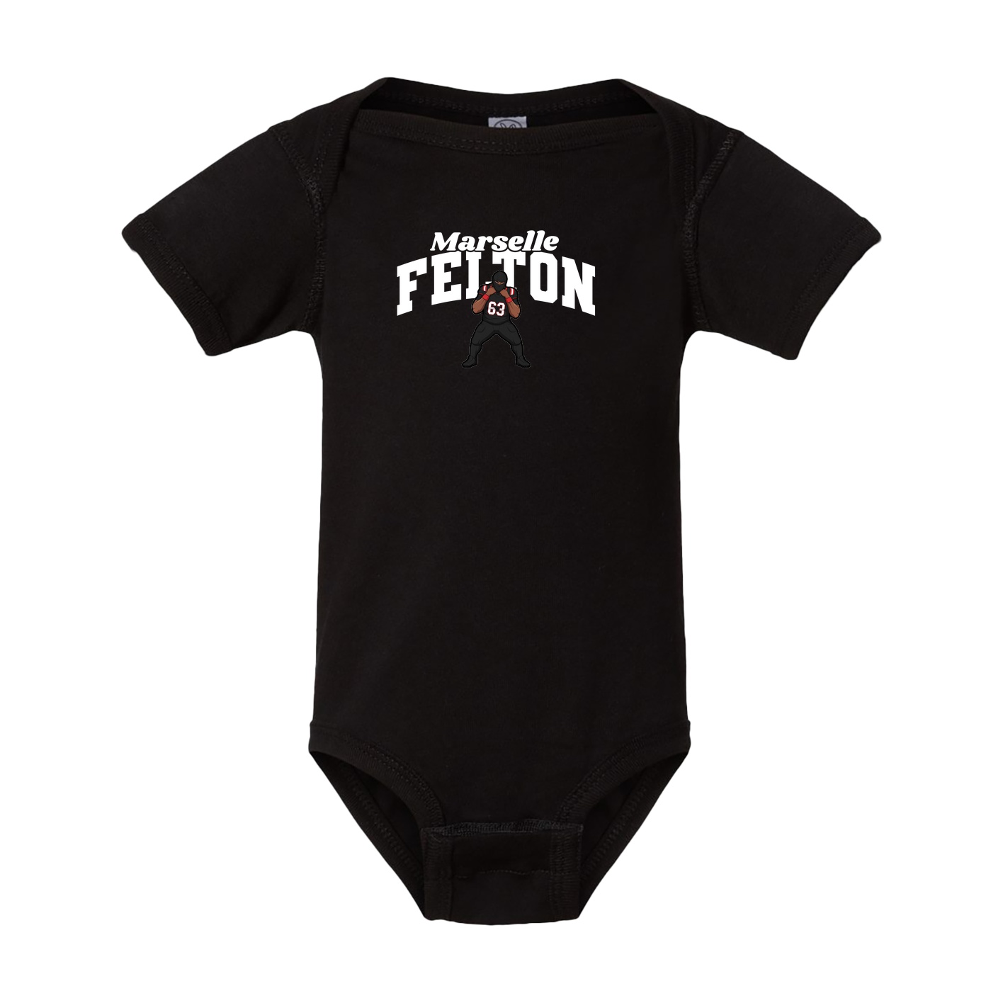 Baby Onesie — Signature Arch in Black