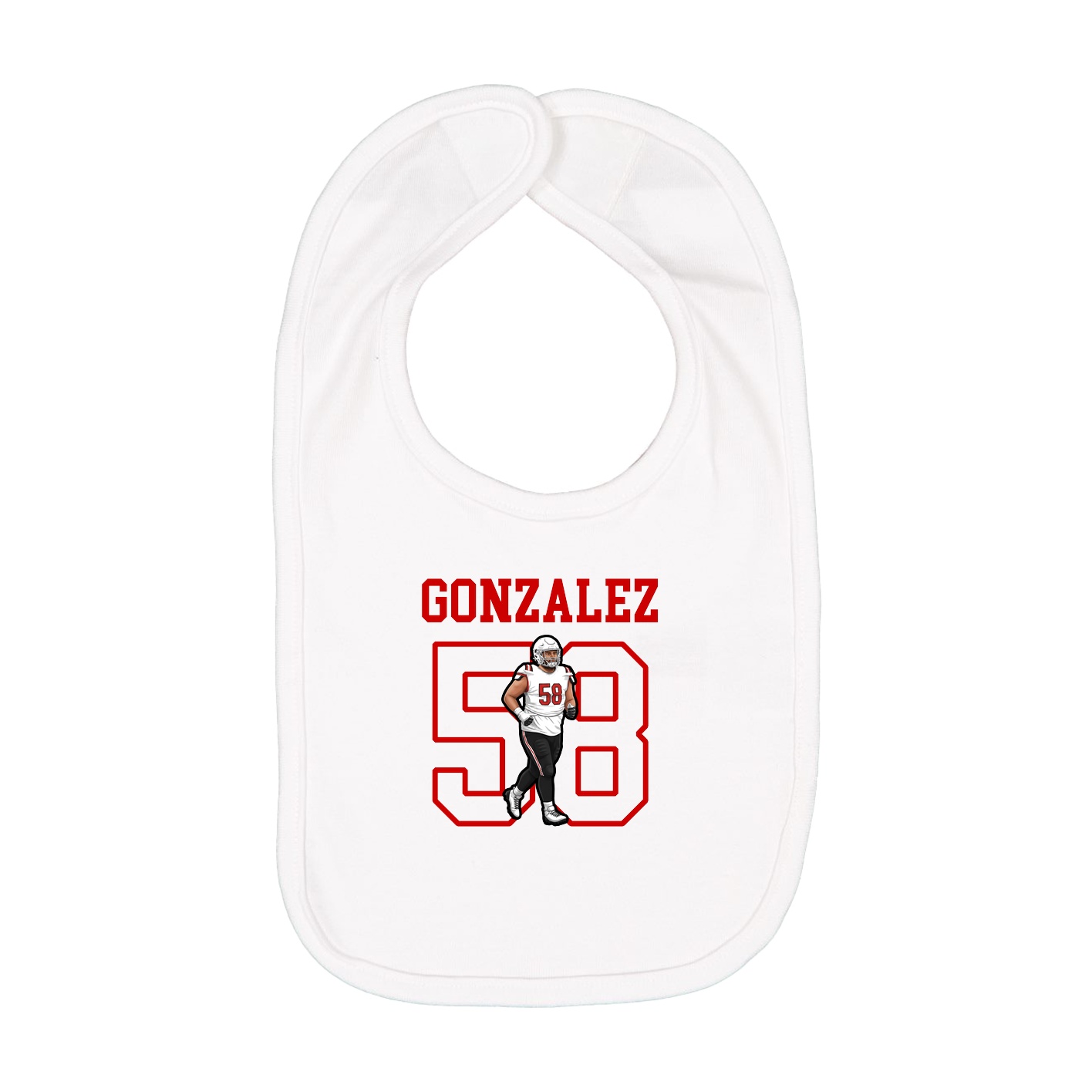 Infant Bib — Shirsey in White