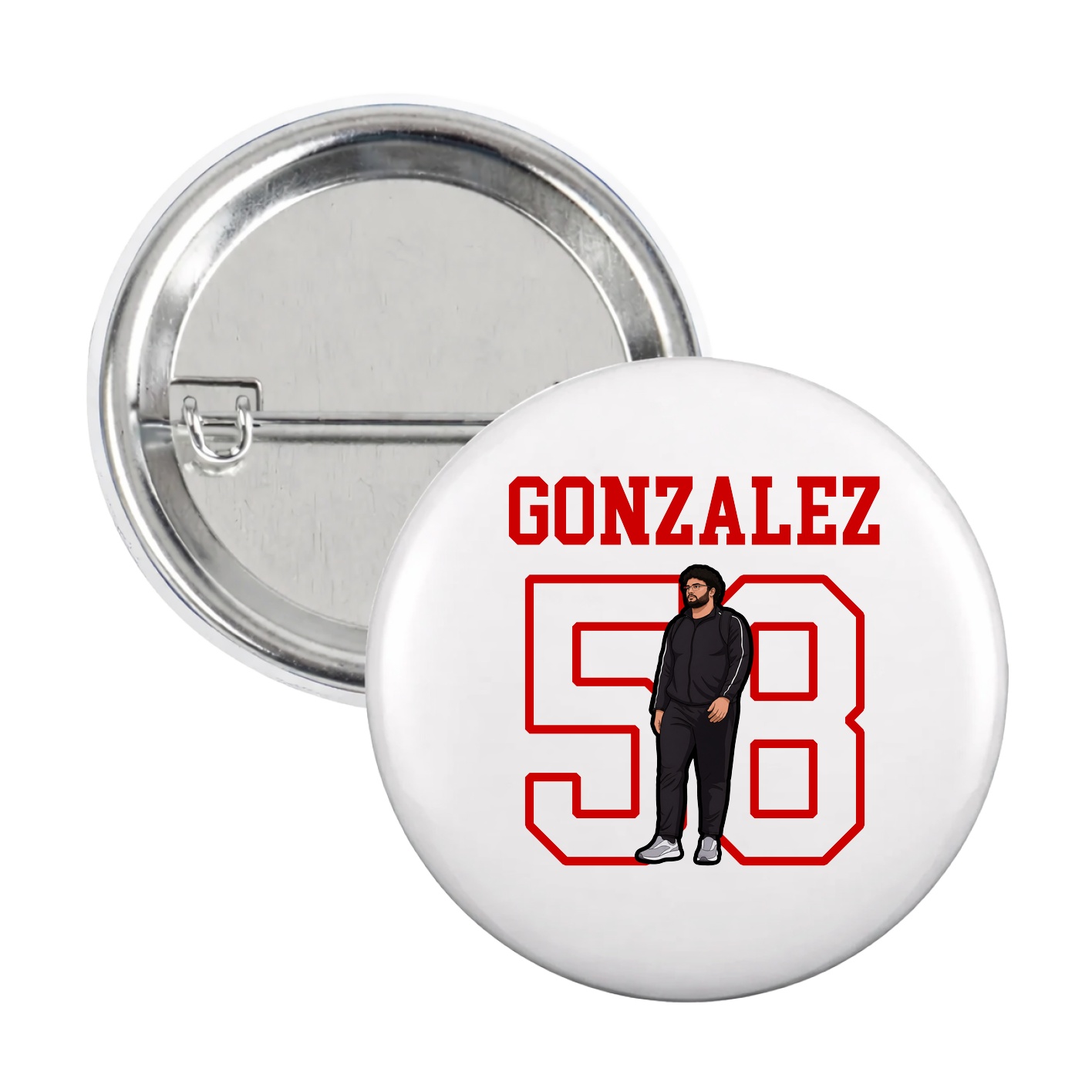 Game Day Button — Shirsey in White