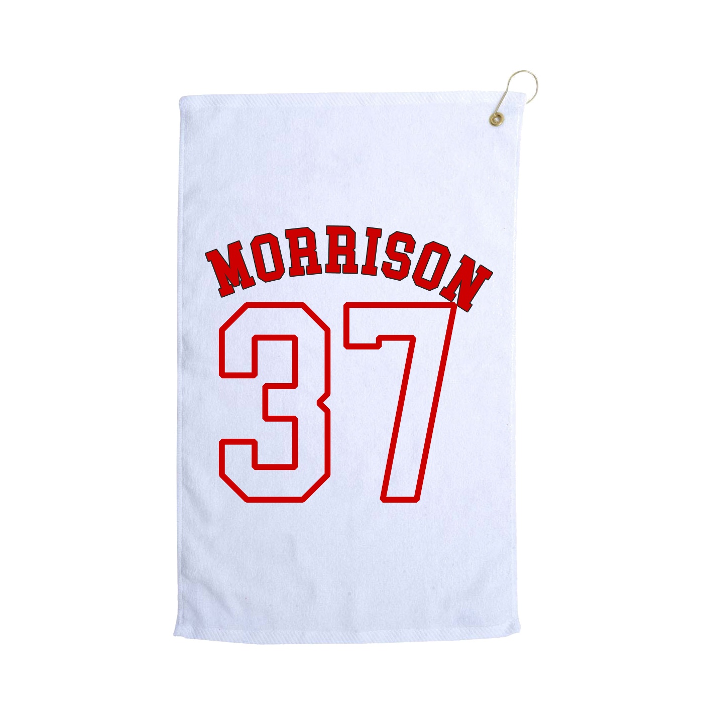 Golf Towel — Shirsey Arch in White