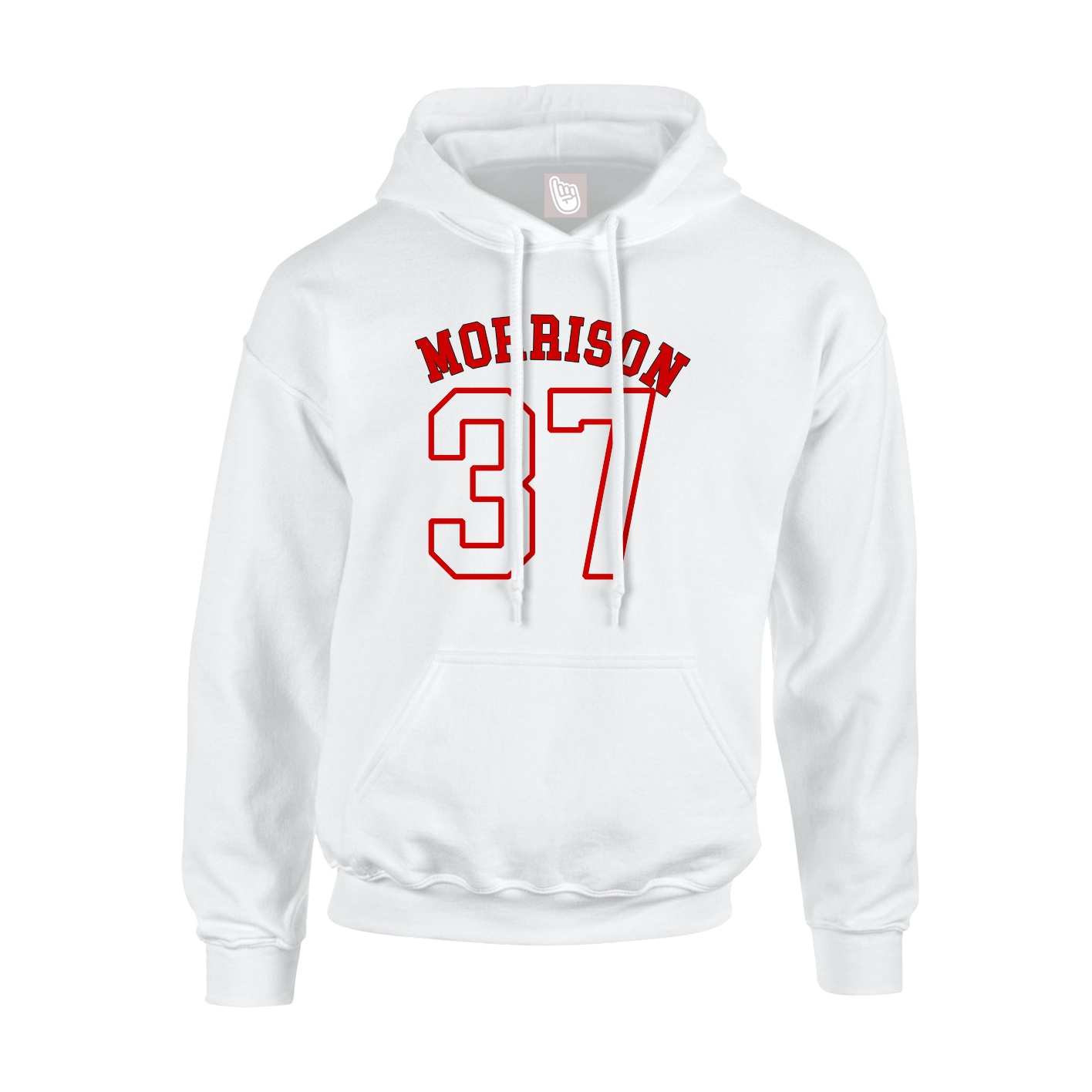 Hoodie — Shirsey Arch in White